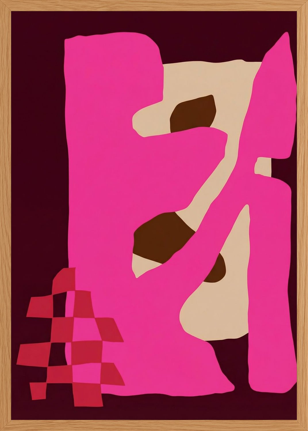 Poster in oak frame