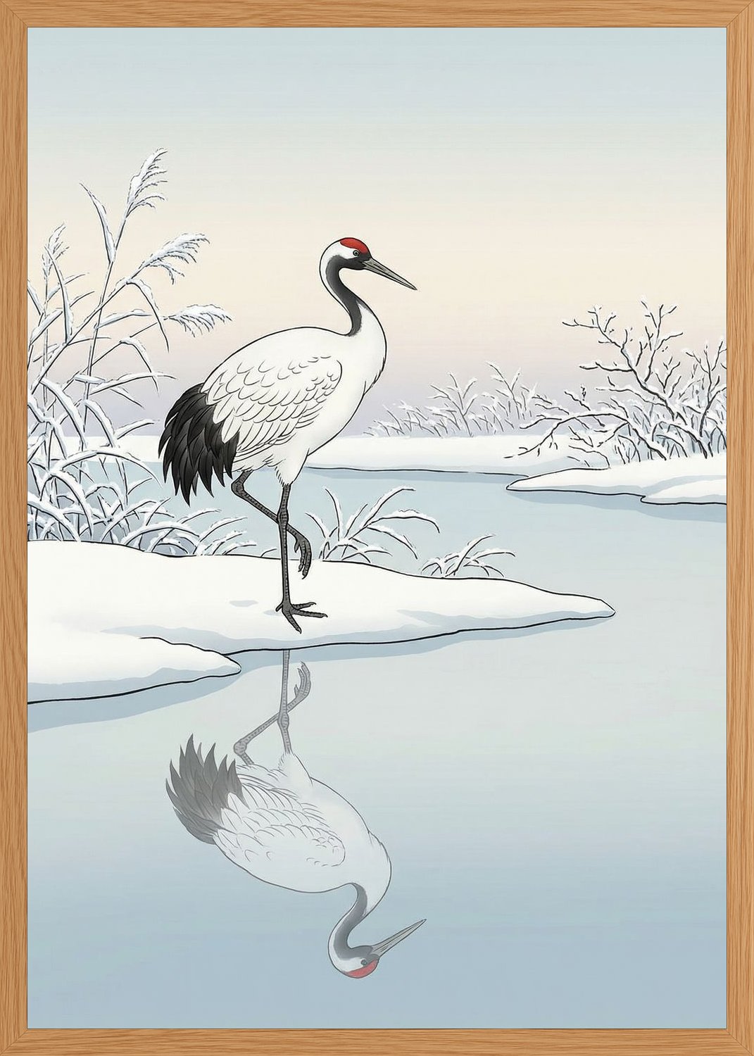 Poster in oak frame