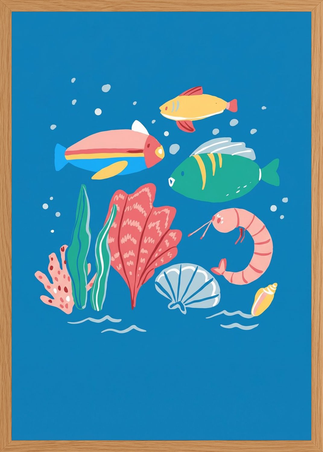 Poster in oak frame