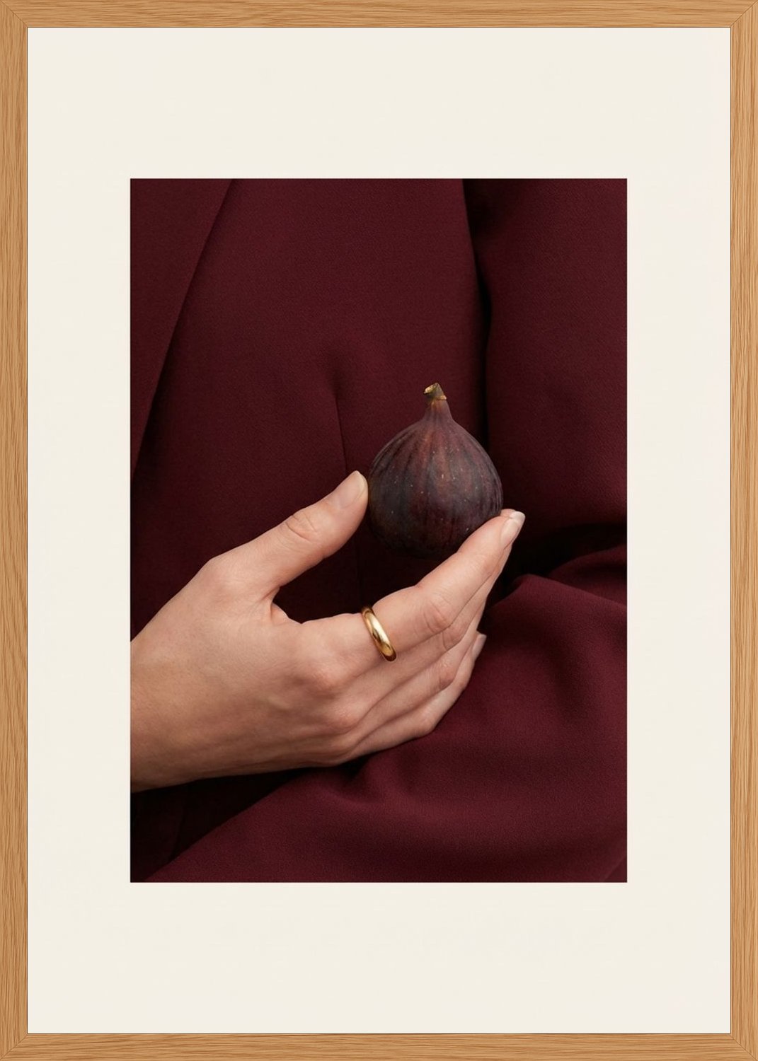 Poster in oak frame
