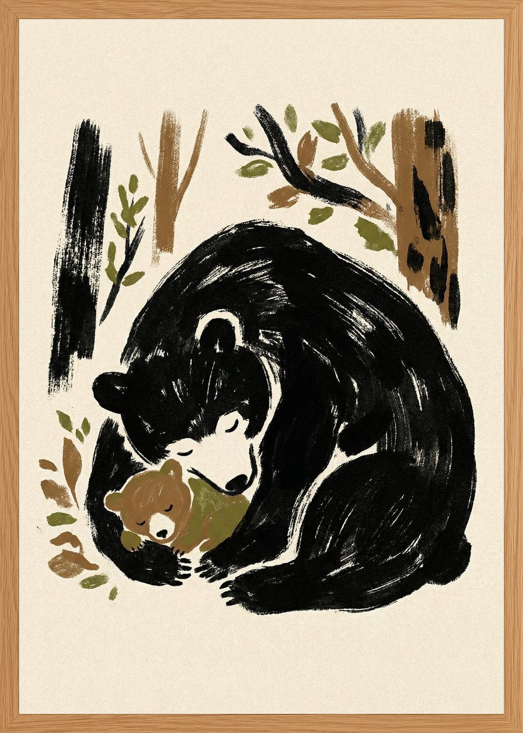 Poster in oak frame