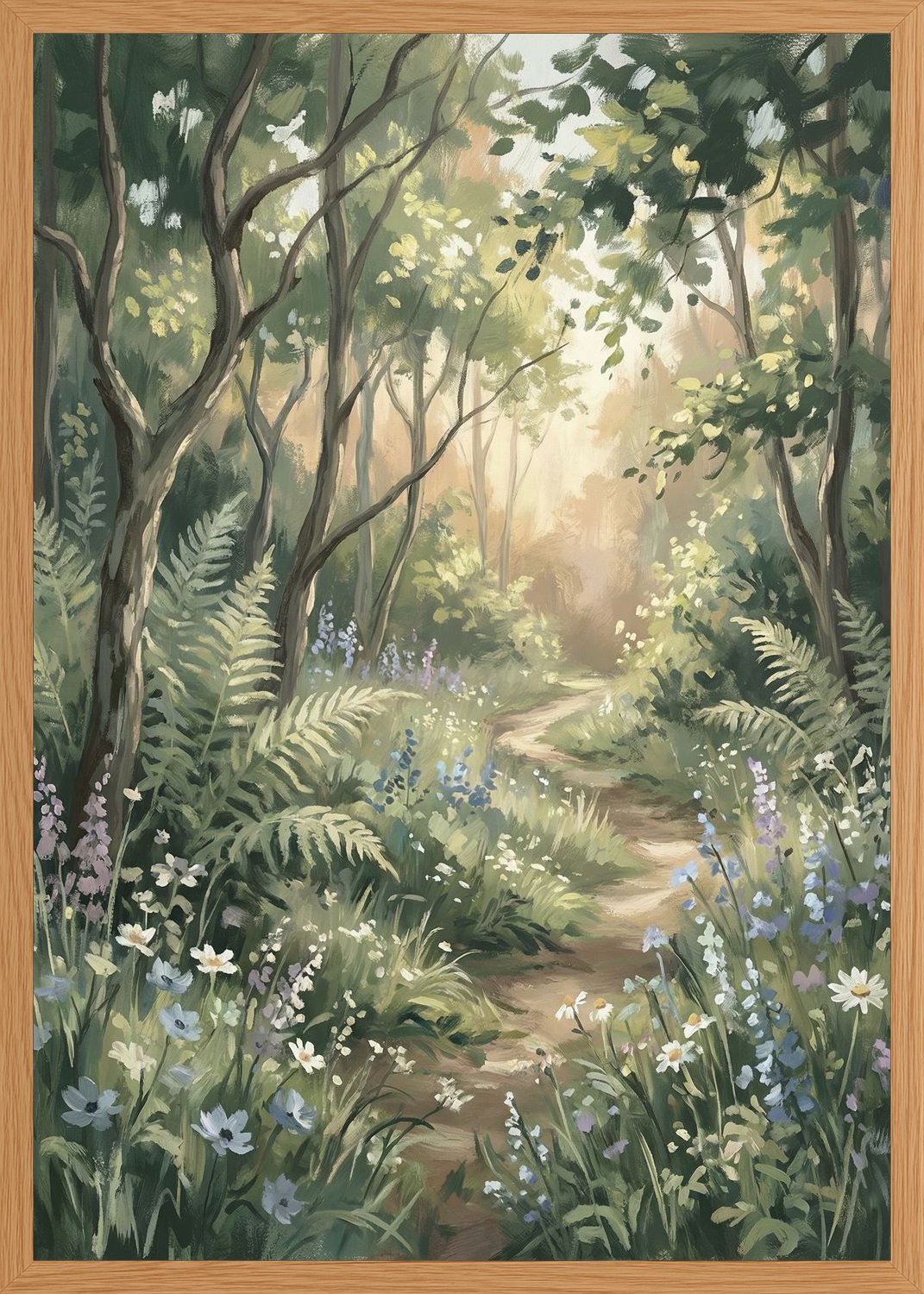 Poster in oak frame