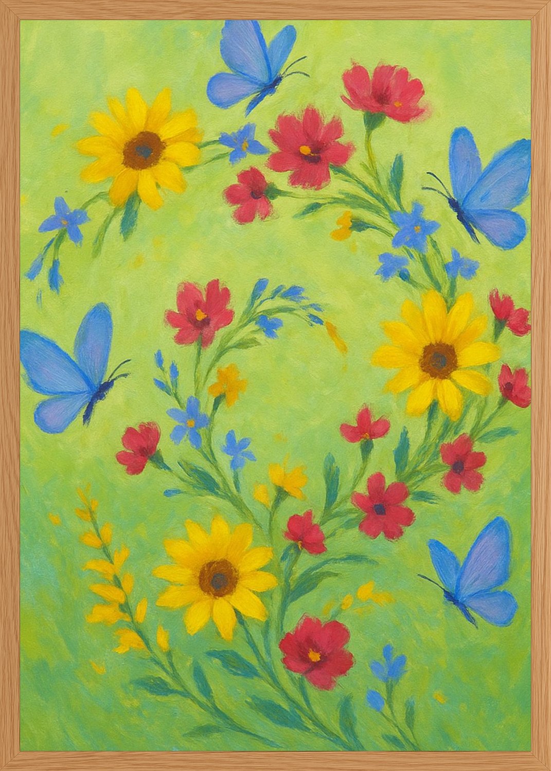 Poster in oak frame