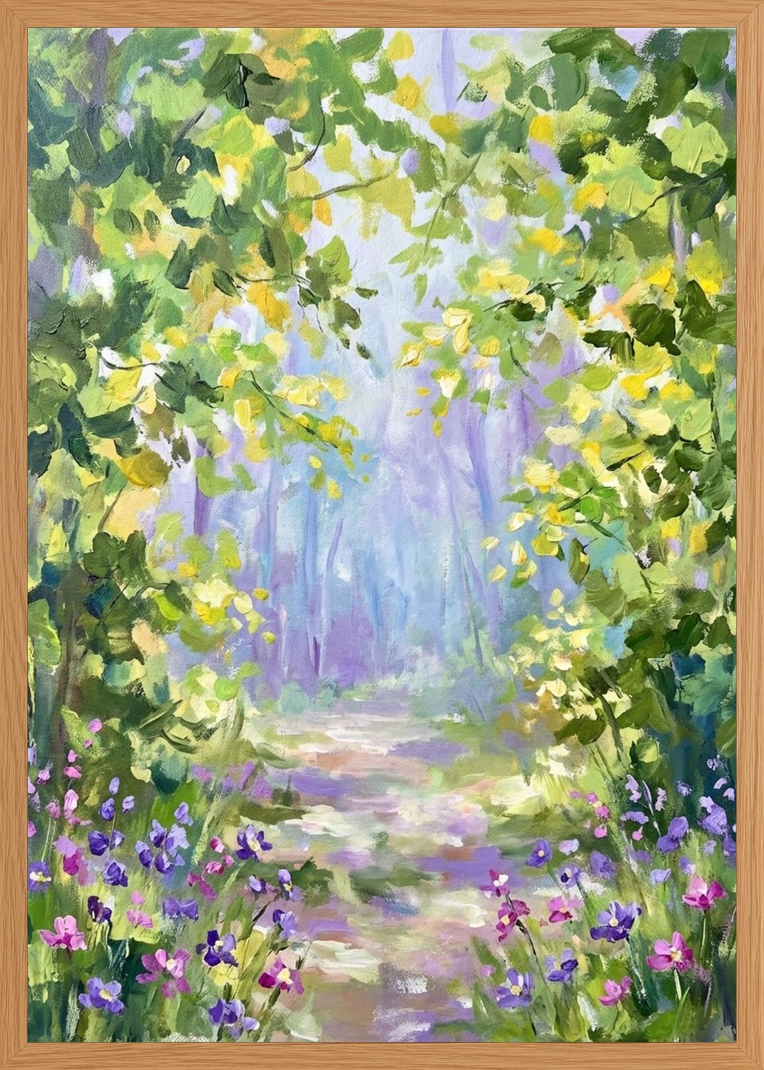 Poster in oak frame
