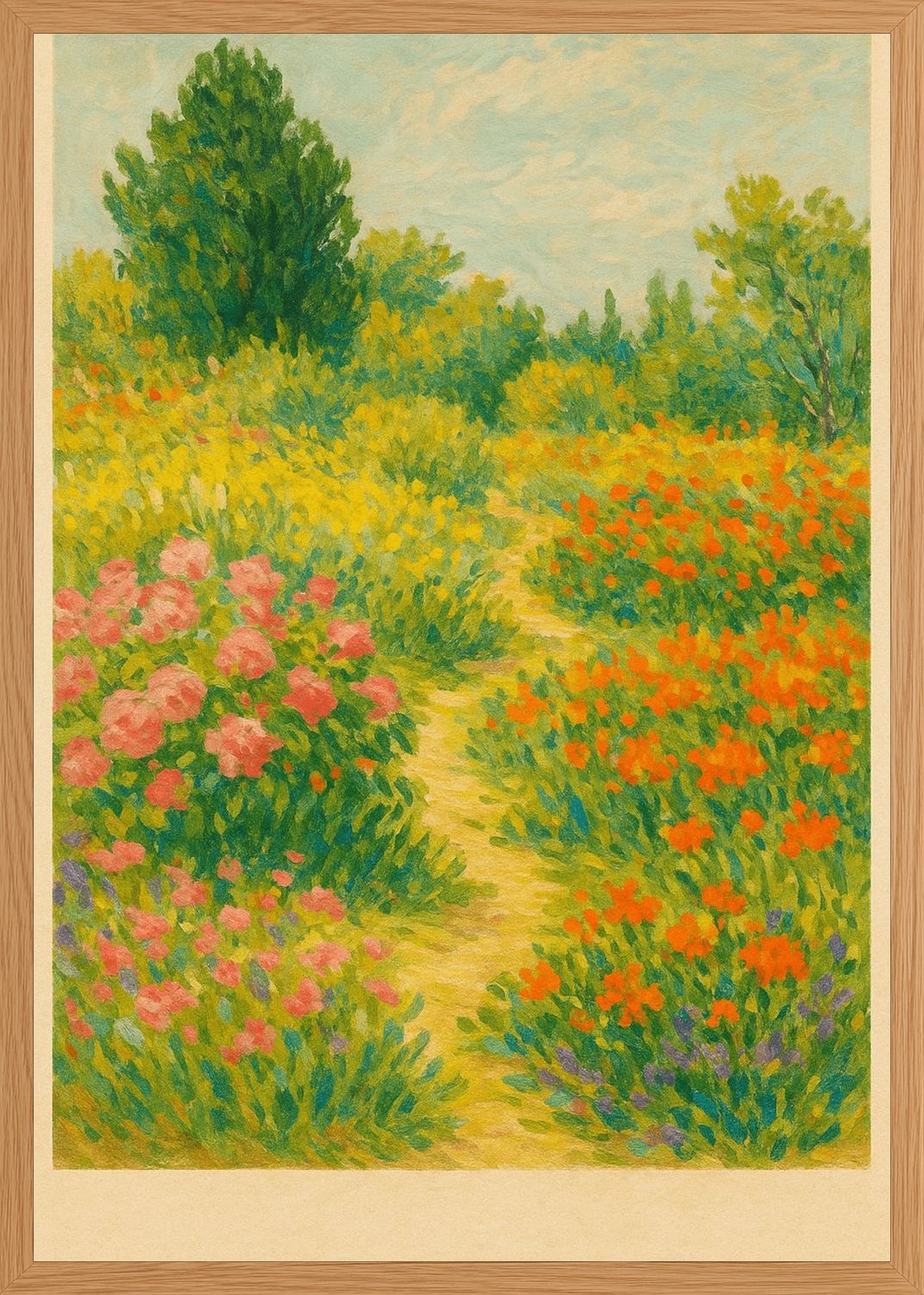 Poster in oak frame