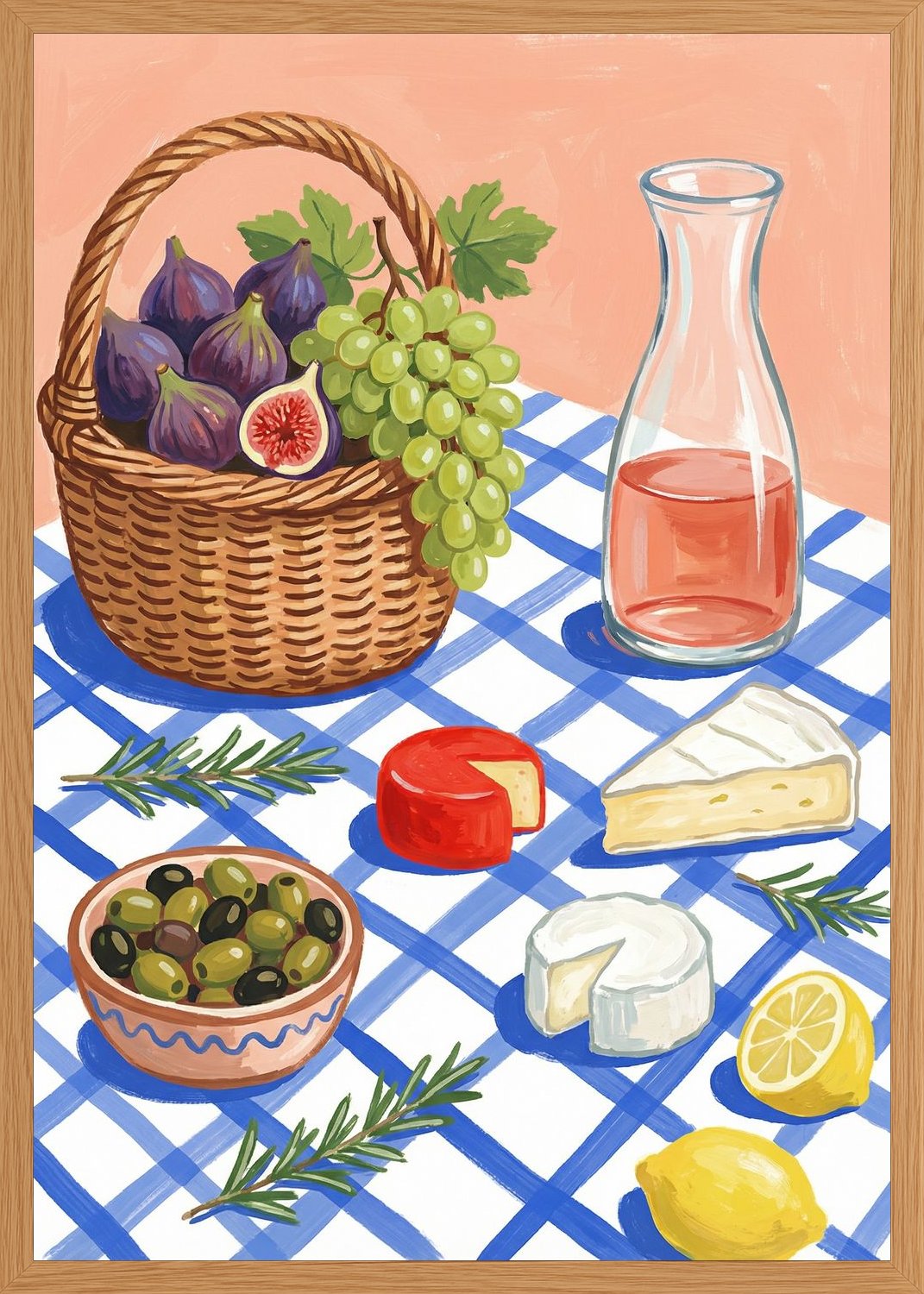 Poster in oak frame