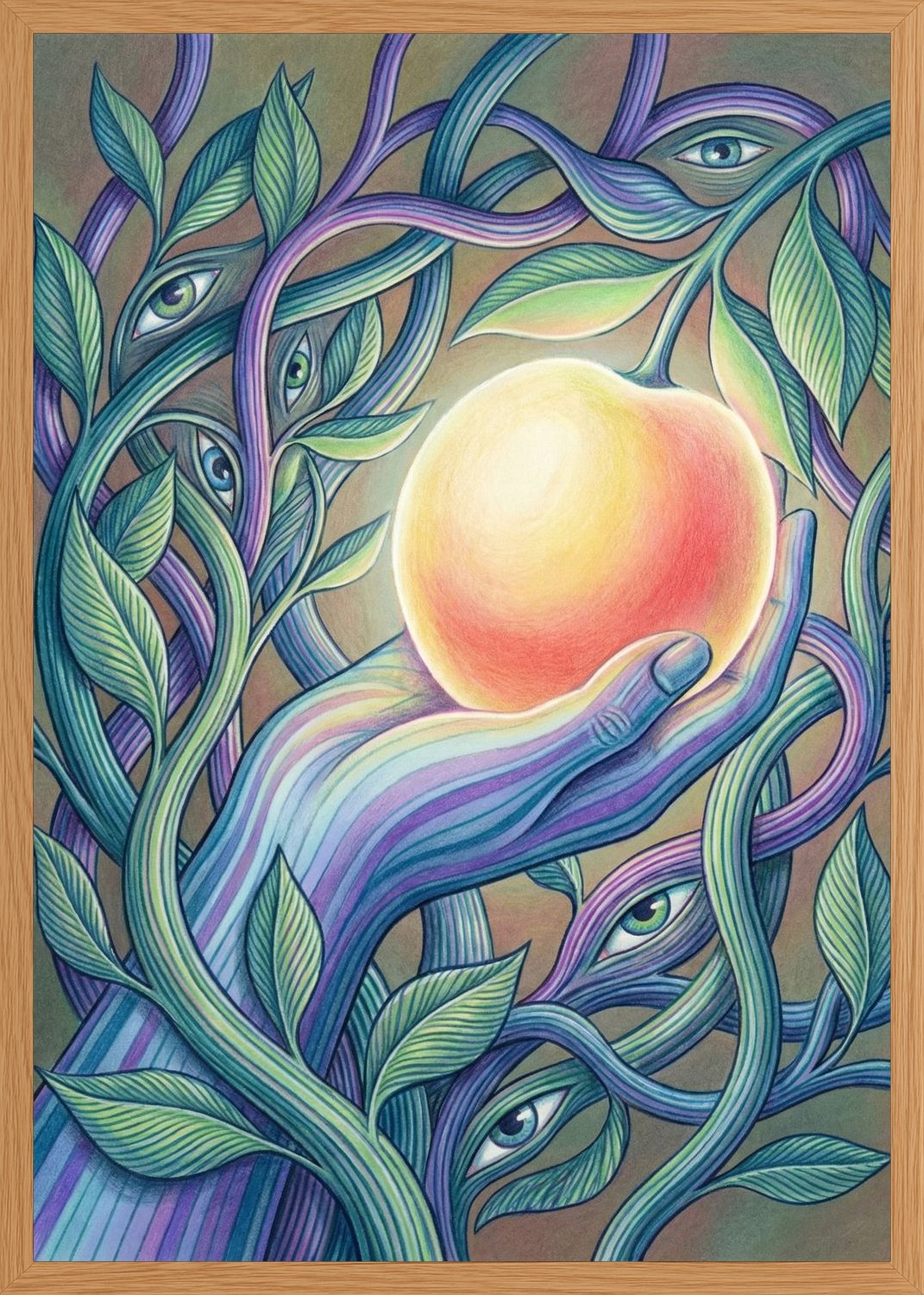 Poster in oak frame