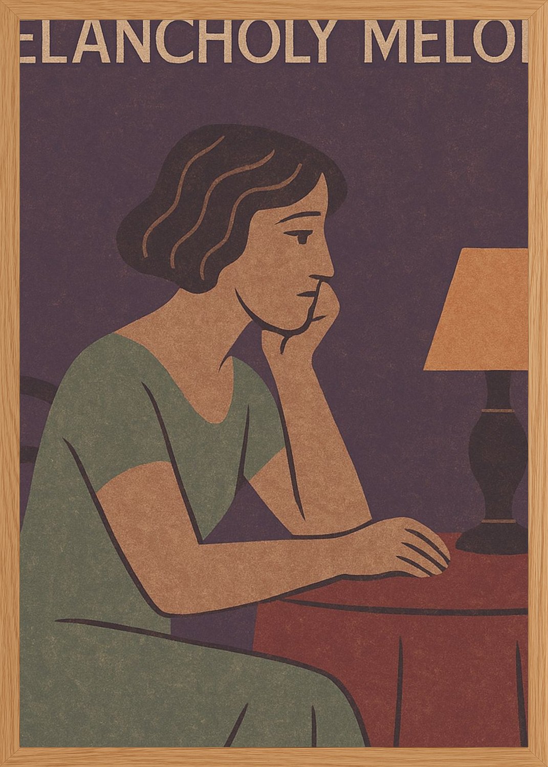 Poster in oak frame