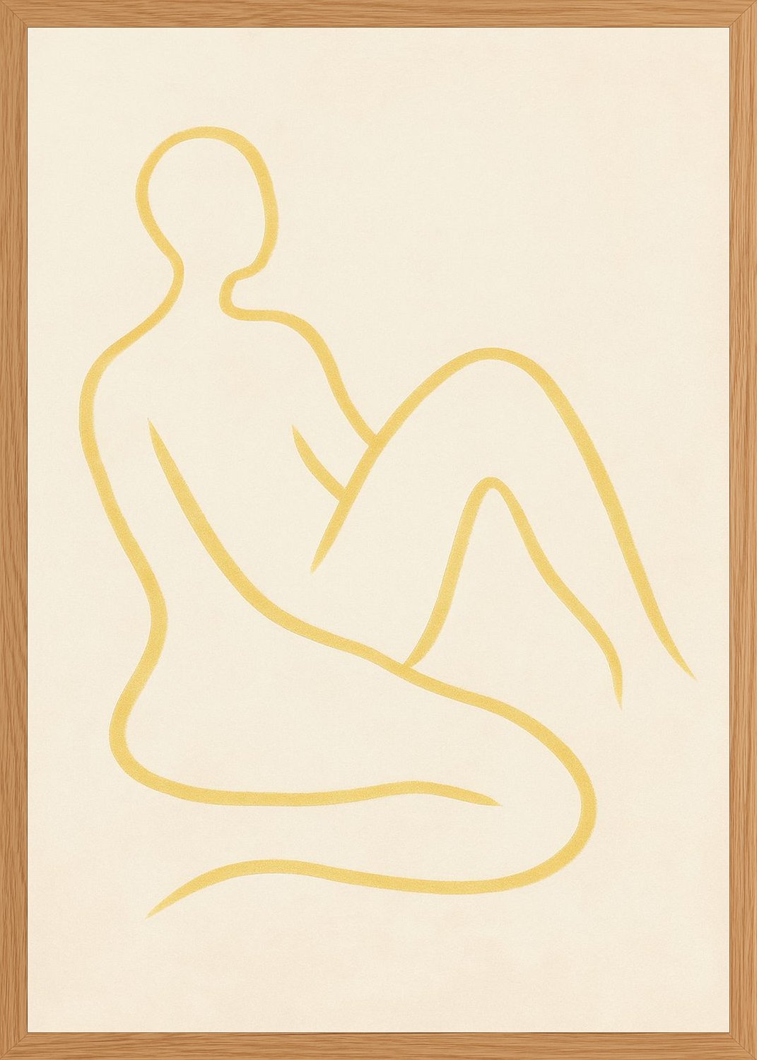 Poster in oak frame