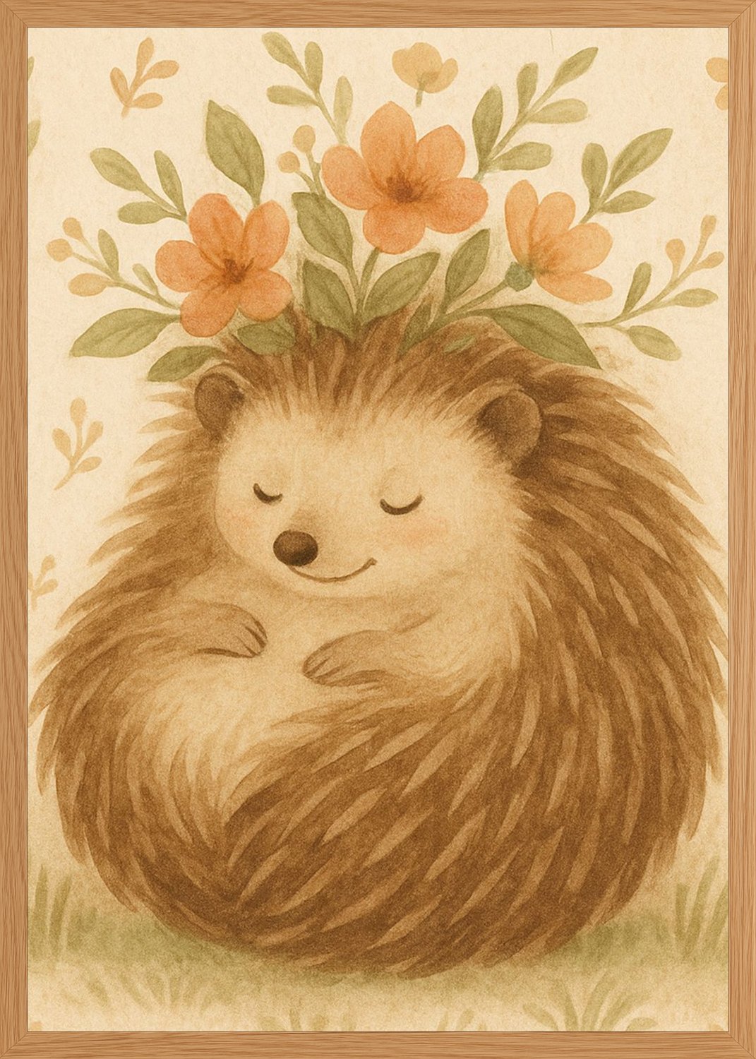 Poster in oak frame