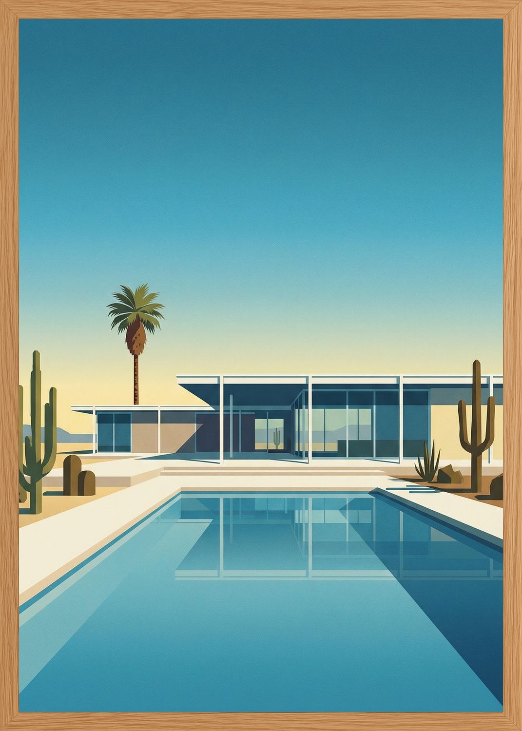 Poster in oak frame