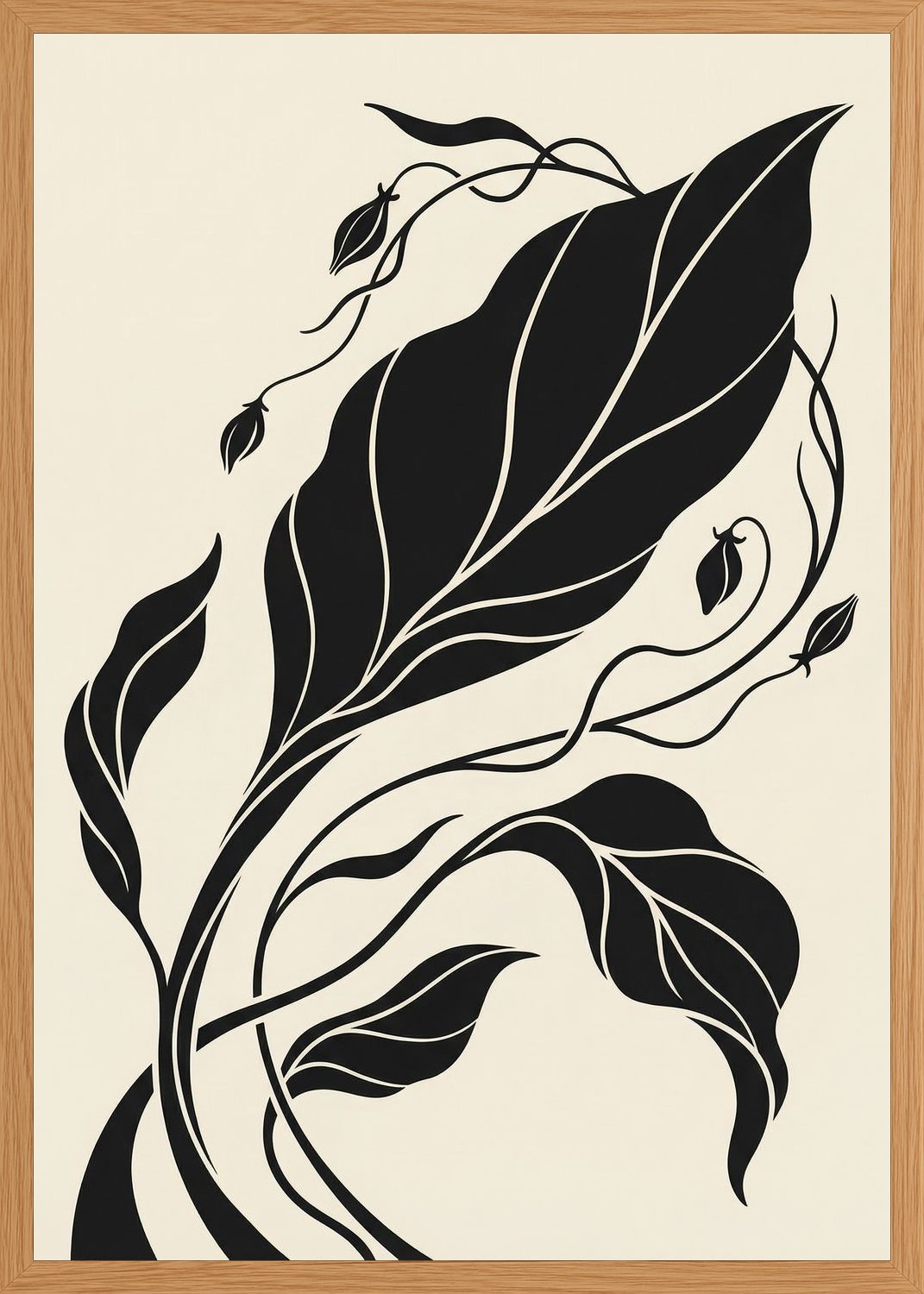 Poster in oak frame
