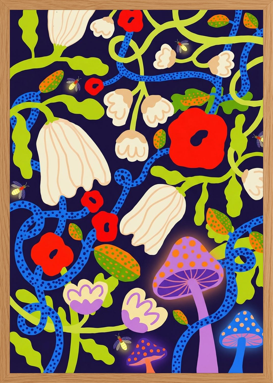 Poster in oak frame