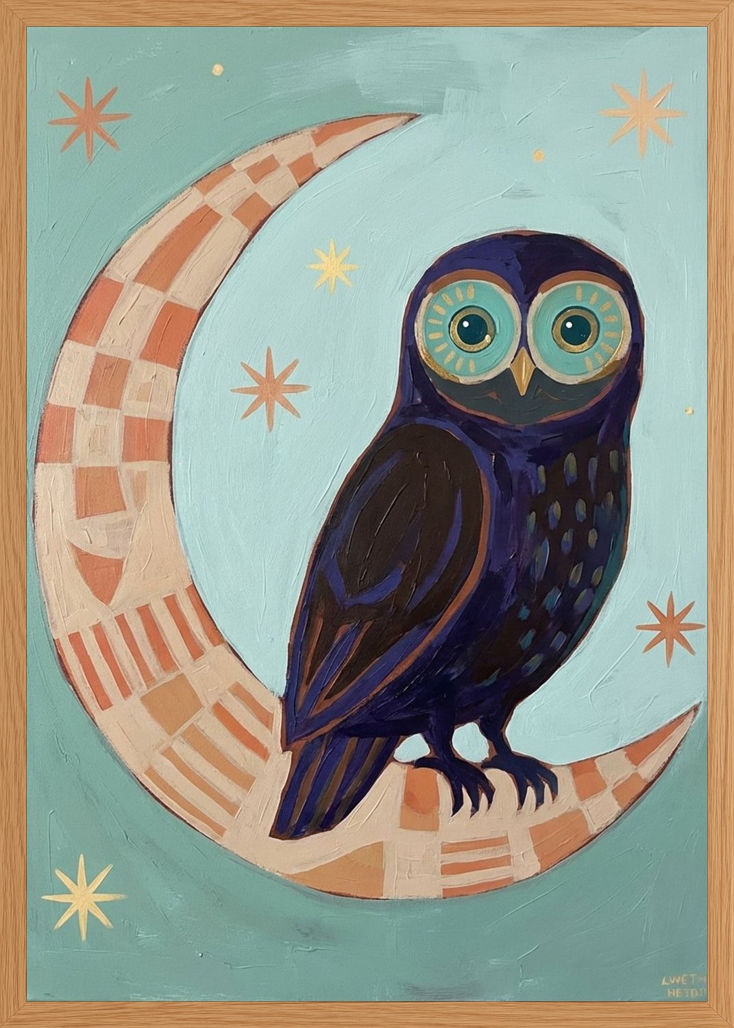 Poster in oak frame