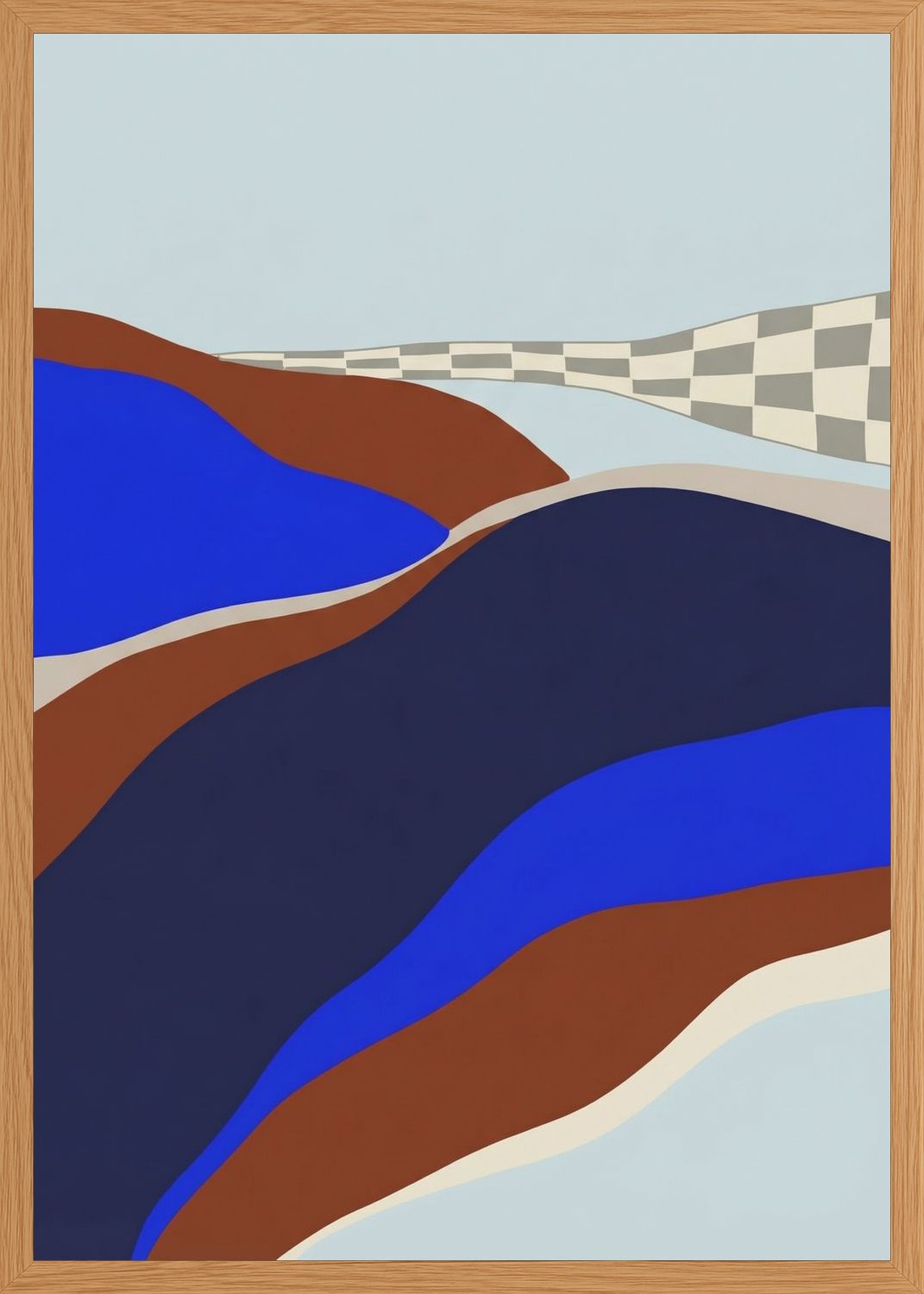 Poster in oak frame