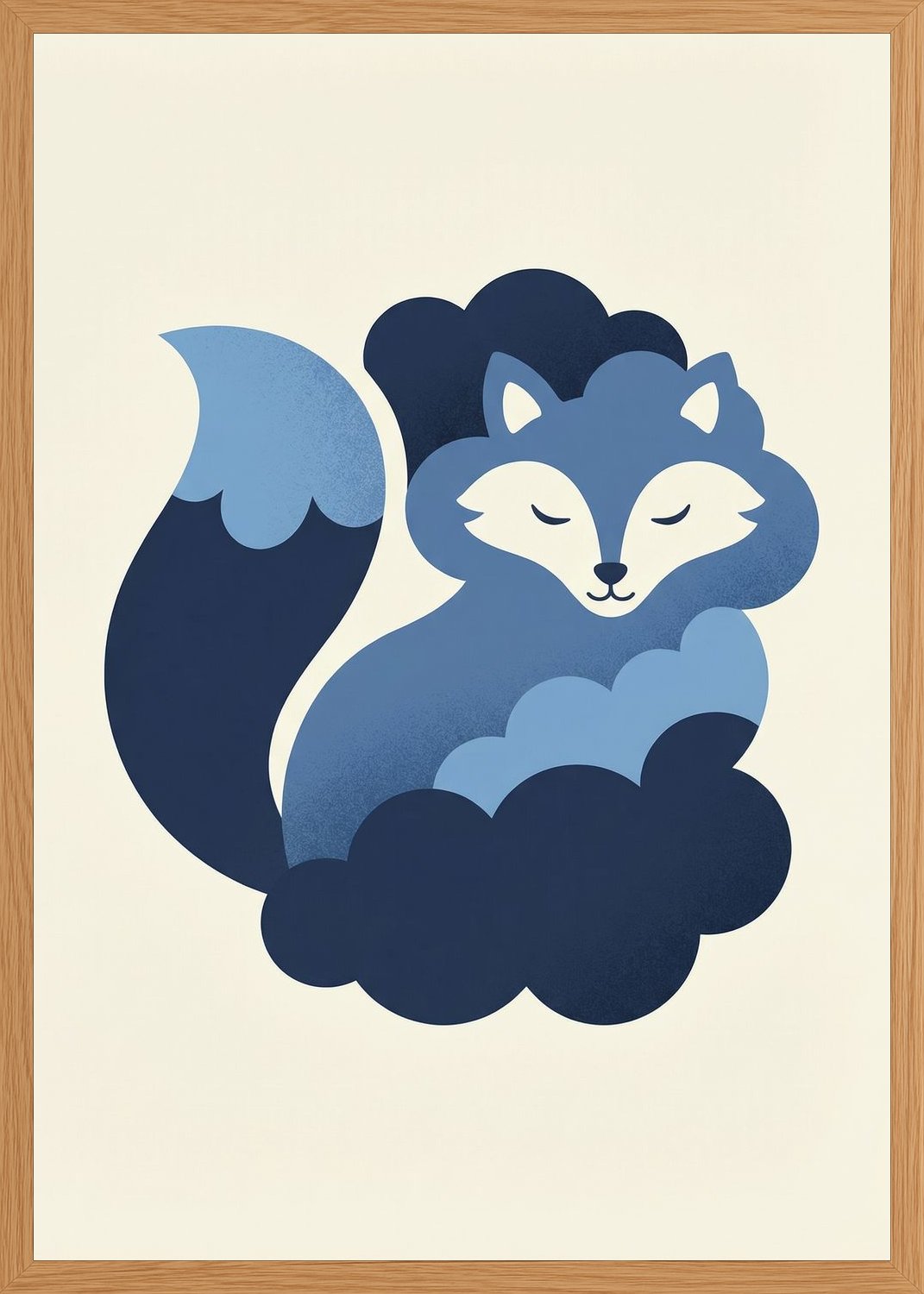 Poster in oak frame