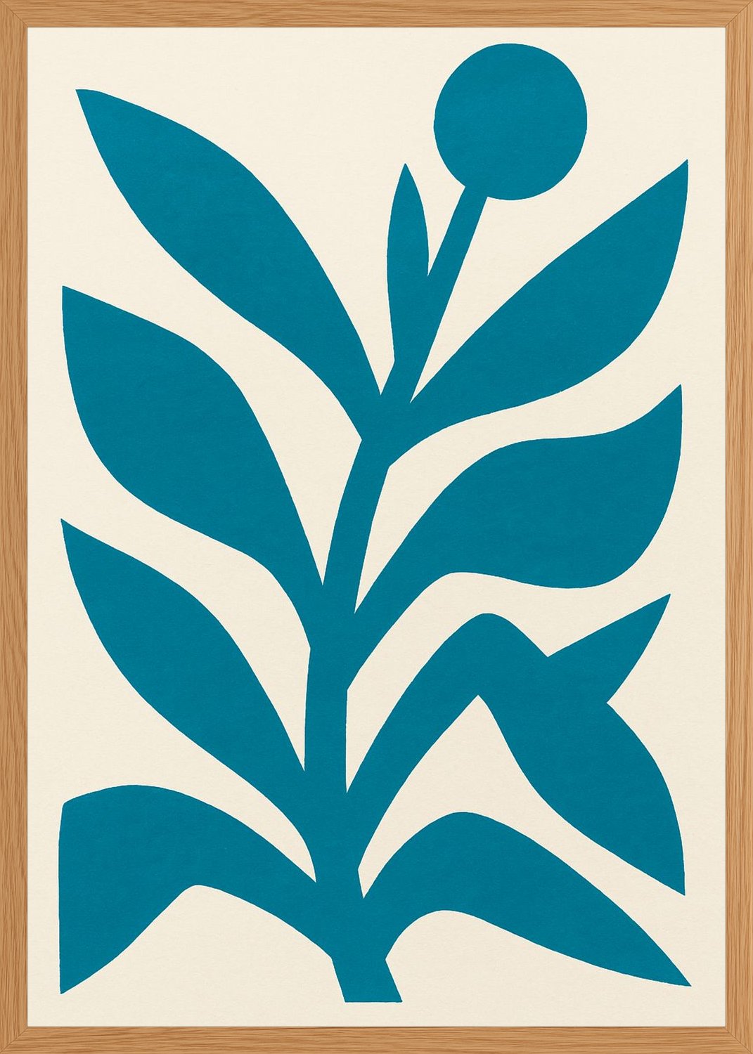 Poster in oak frame
