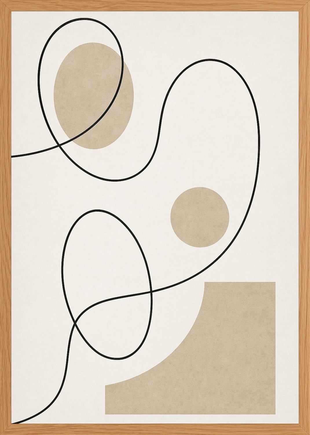 Poster in oak frame