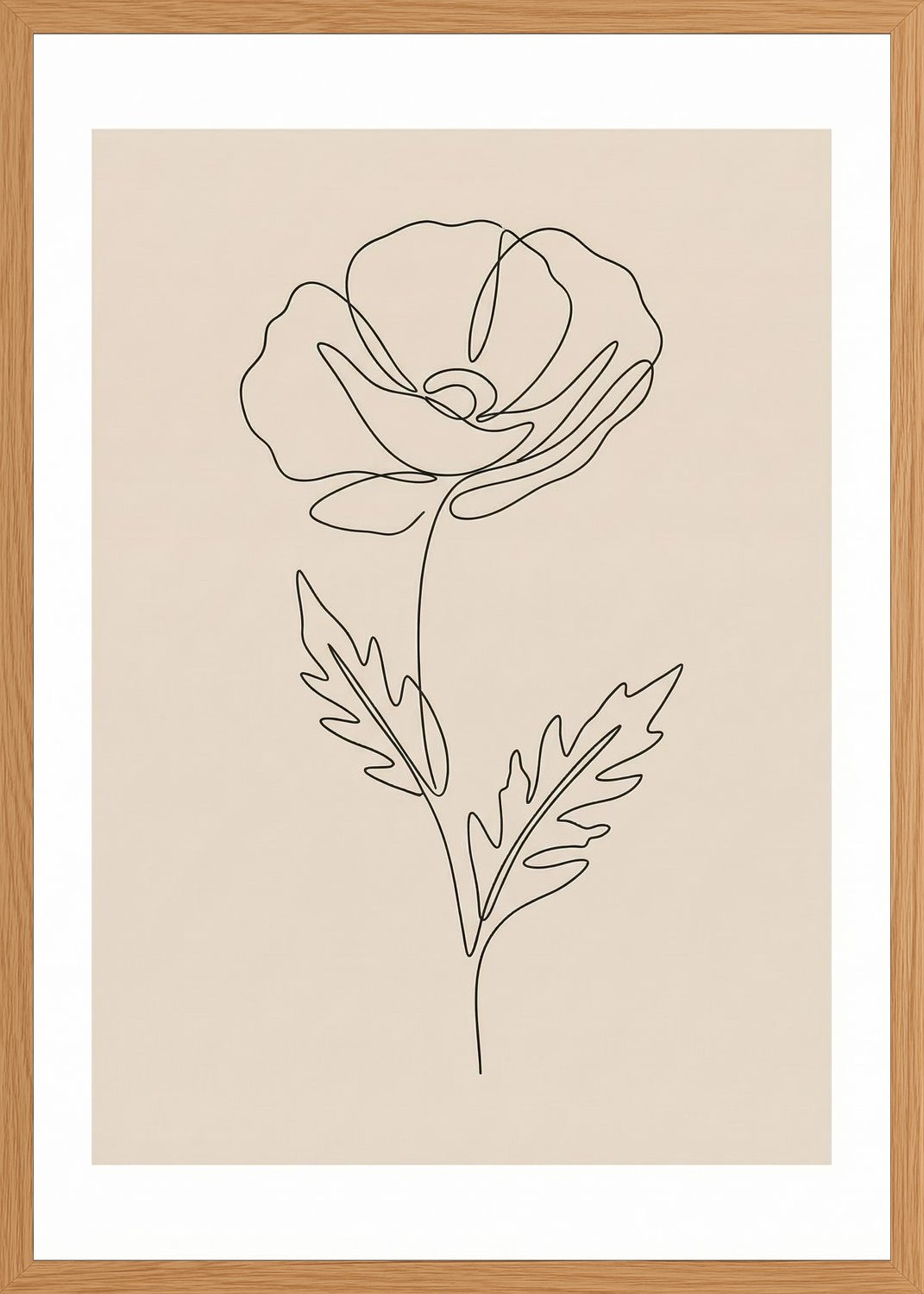 Poster in oak frame