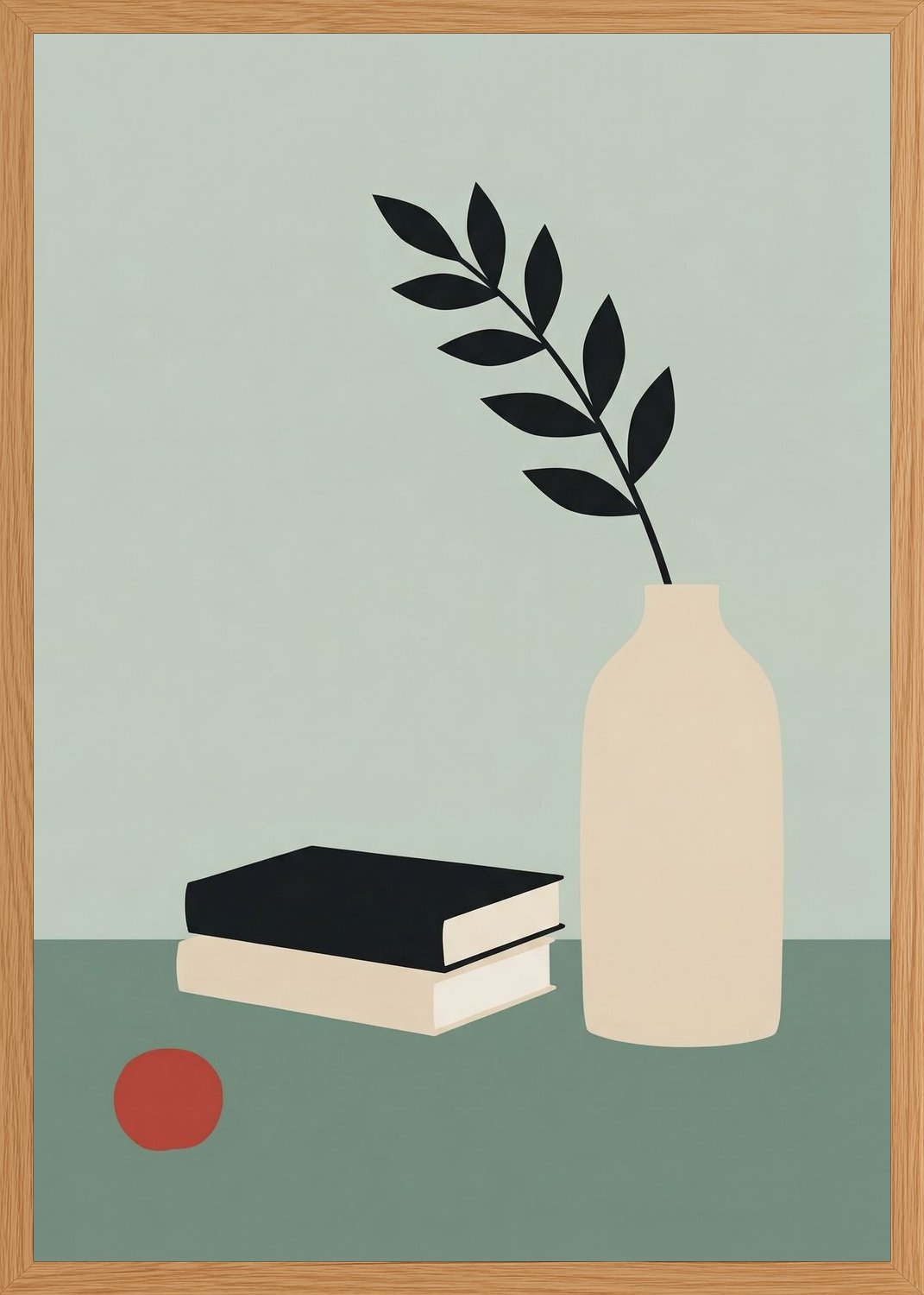 Poster in oak frame