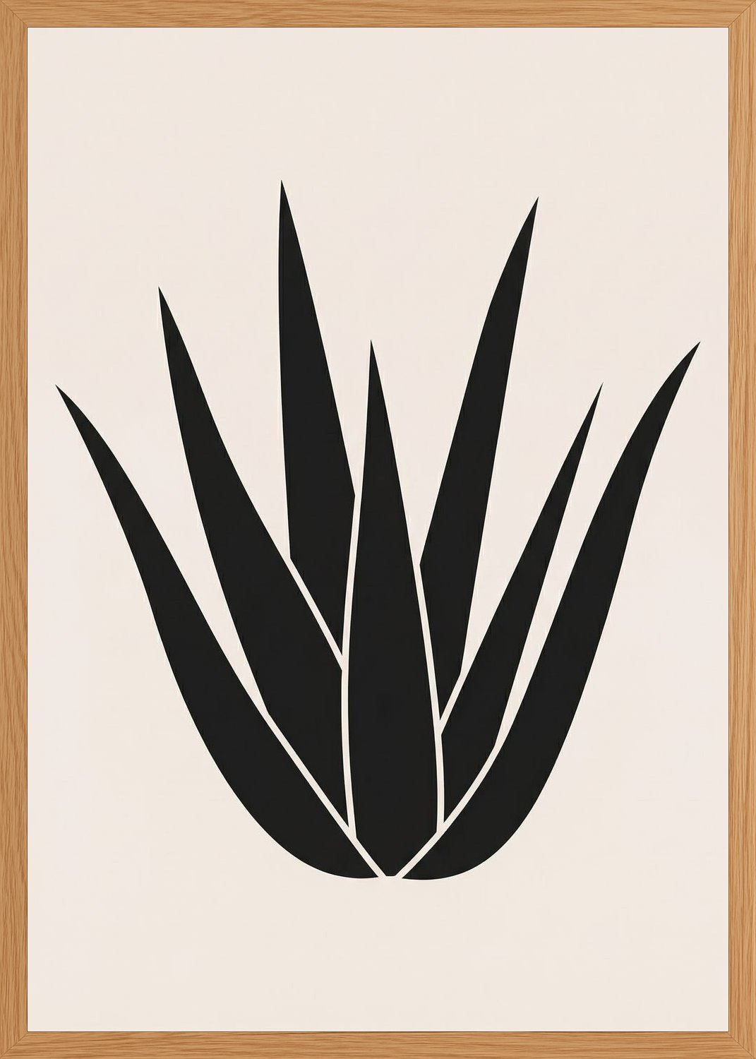Poster in oak frame