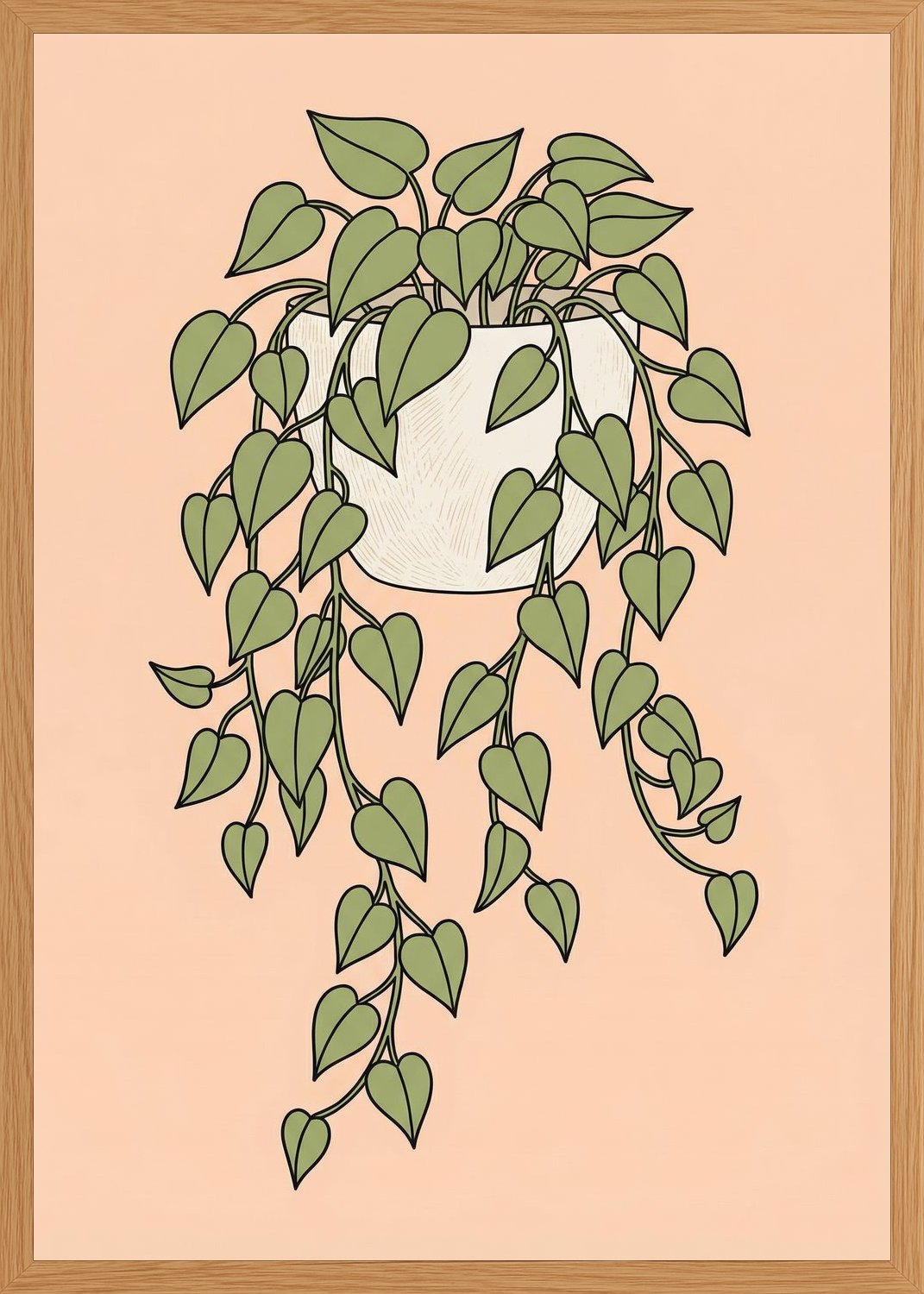 Poster in oak frame