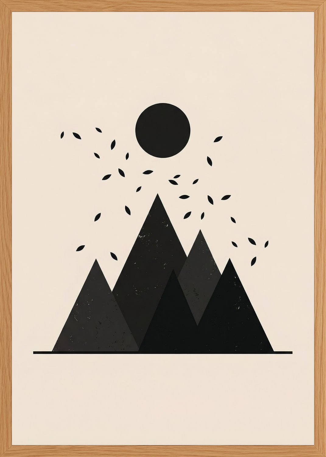 Poster in oak frame