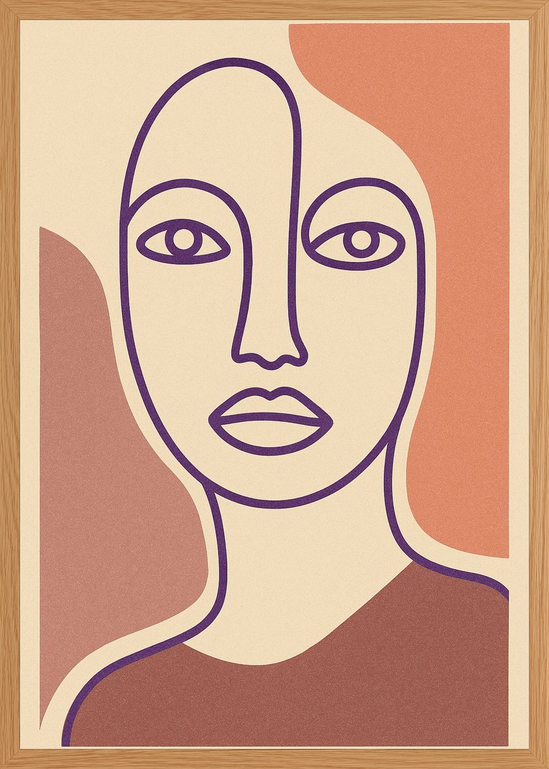 Poster in oak frame