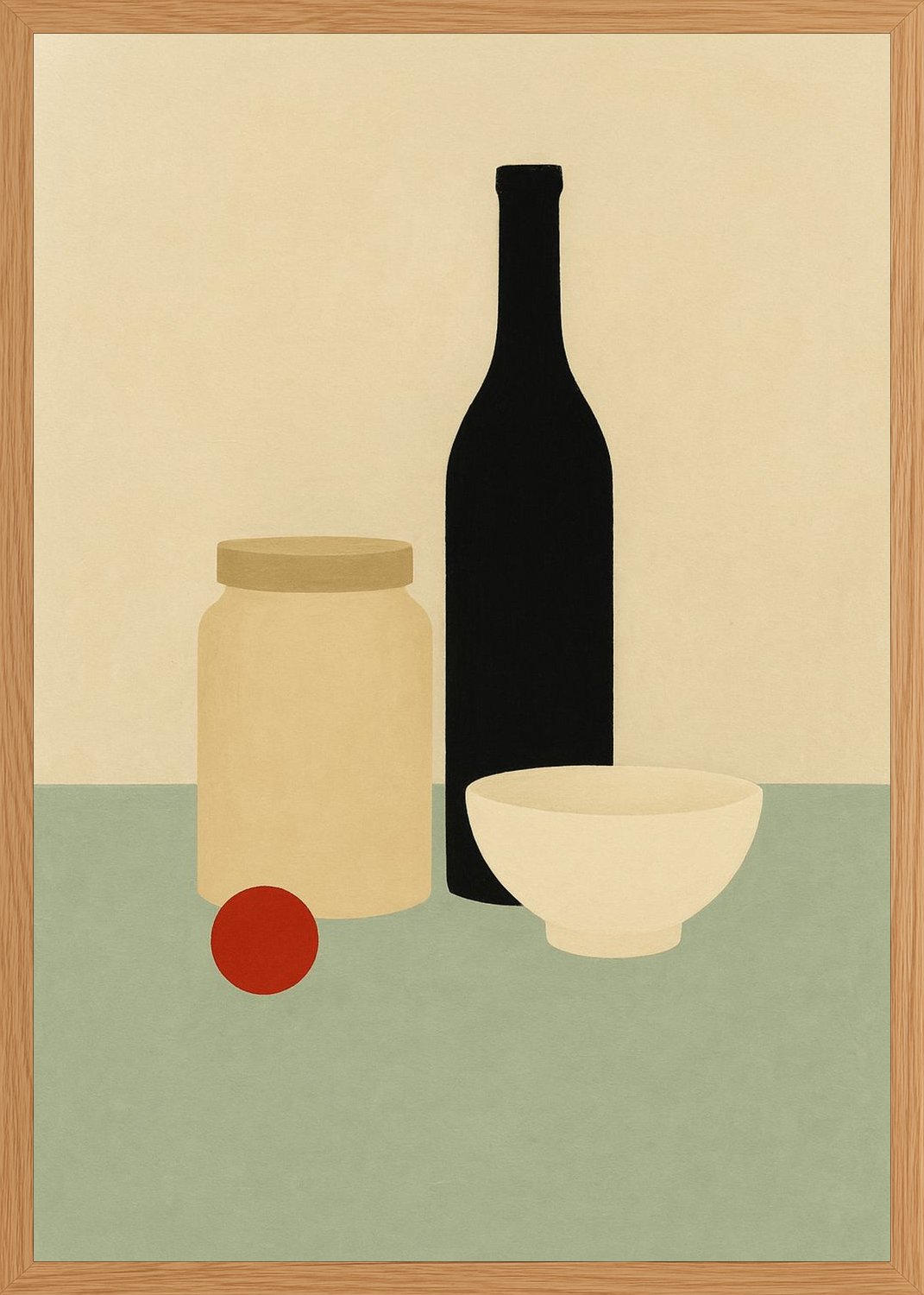 Poster in oak frame