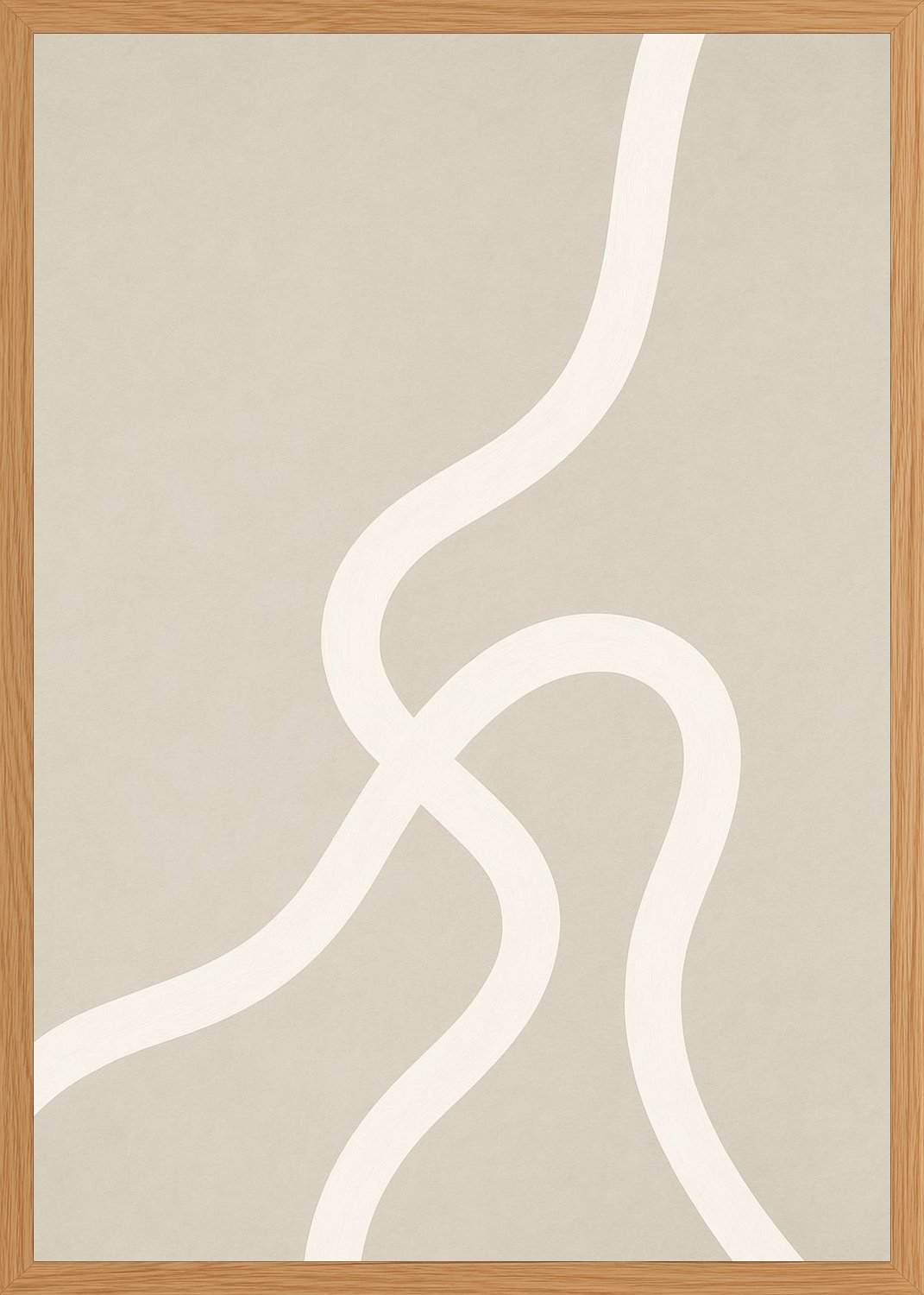 Poster in oak frame