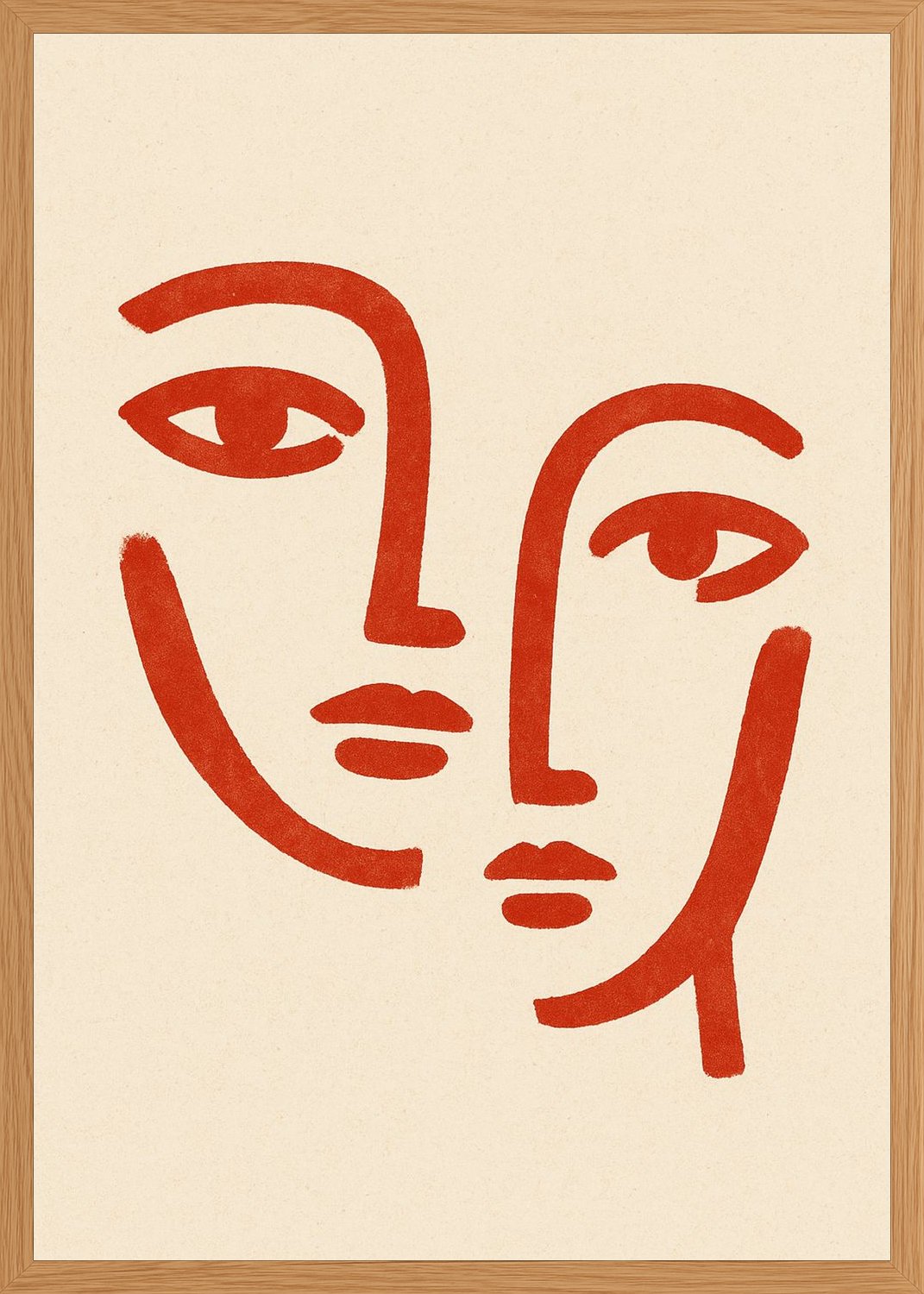 Poster in oak frame