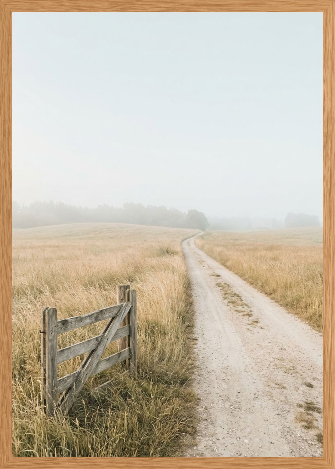 Poster in oak frame