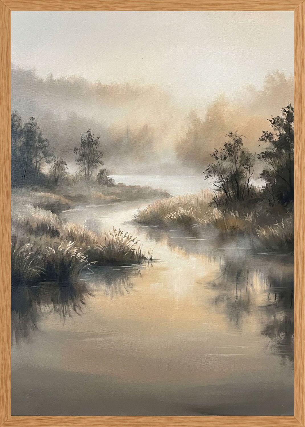 Poster in oak frame