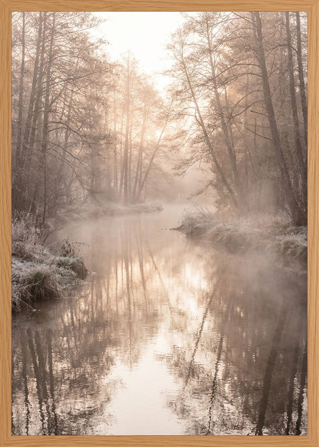 Poster in oak frame