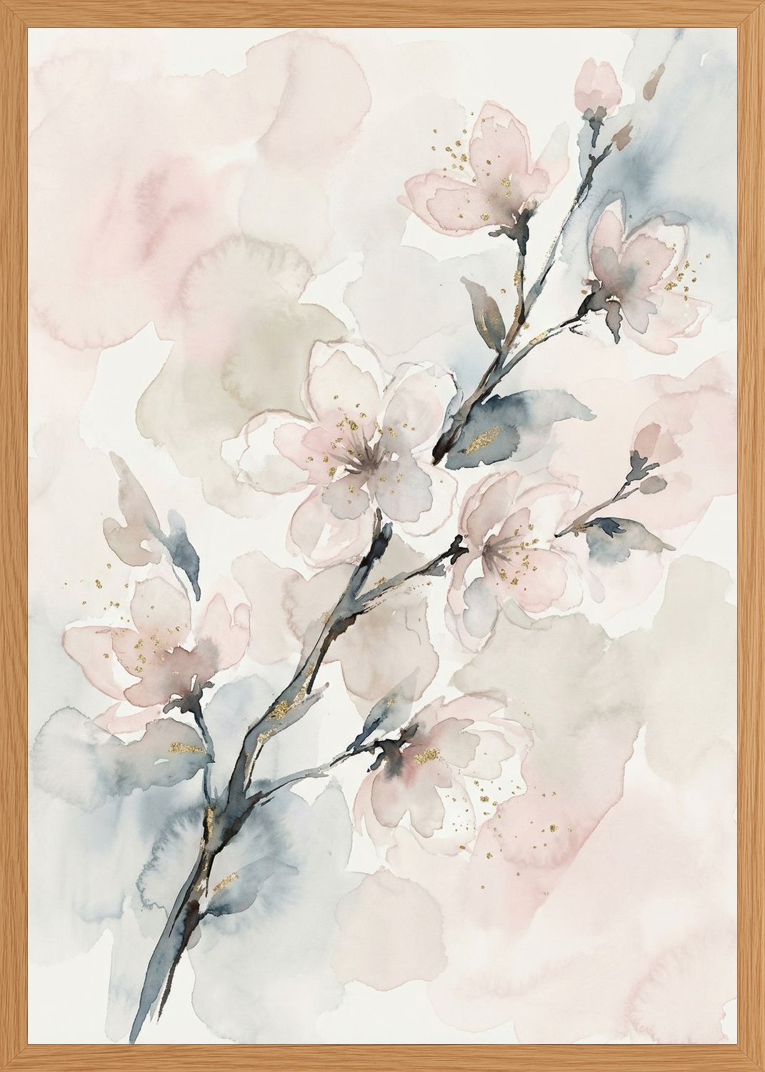 Poster in oak frame