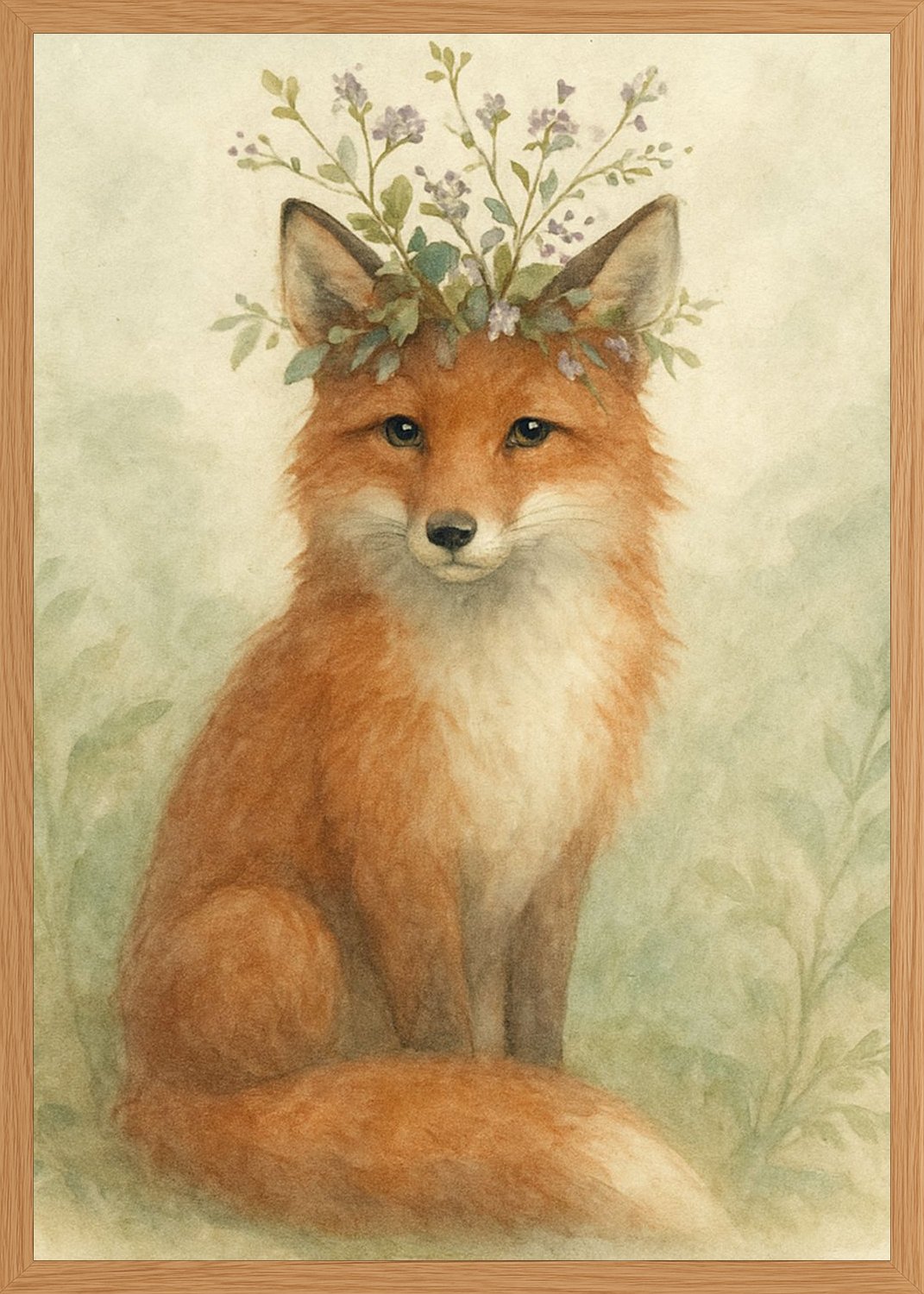 Poster in oak frame