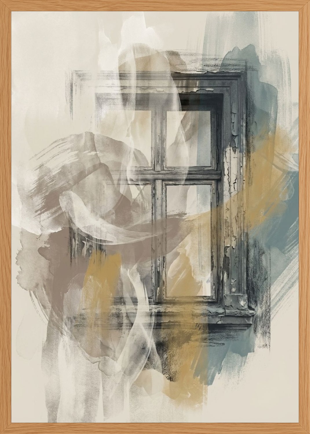 Poster in oak frame