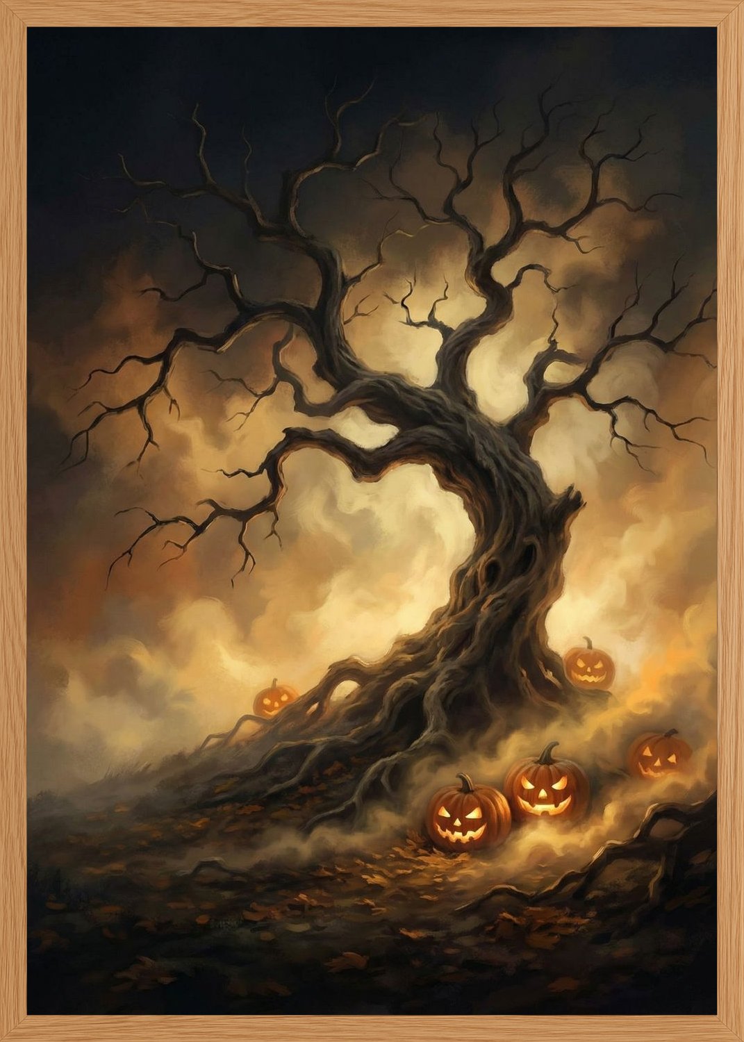 Poster in oak frame
