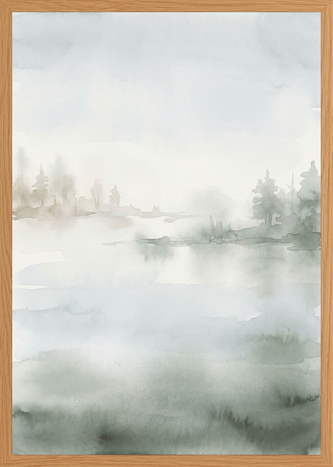 Poster in oak frame