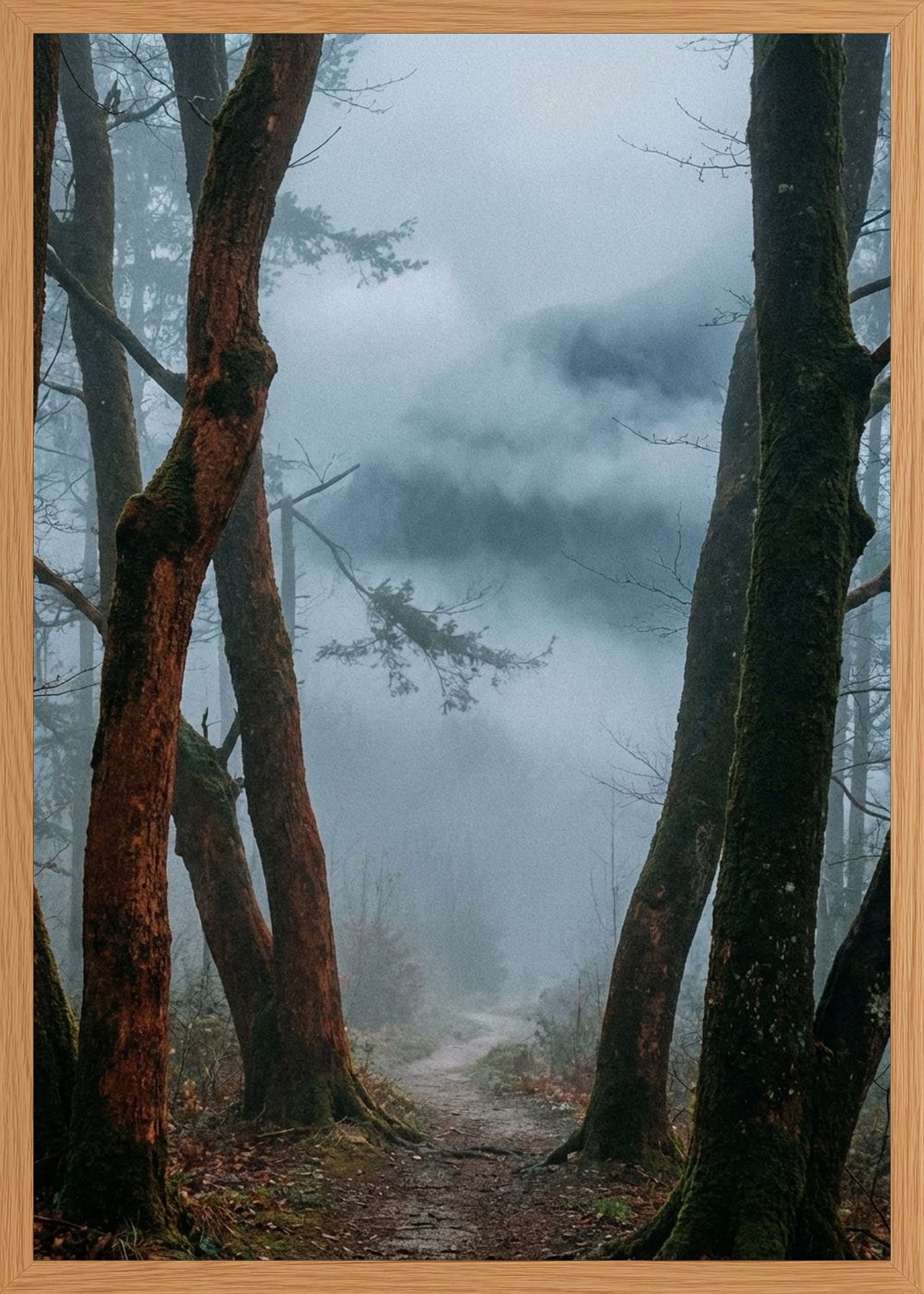 Poster in oak frame