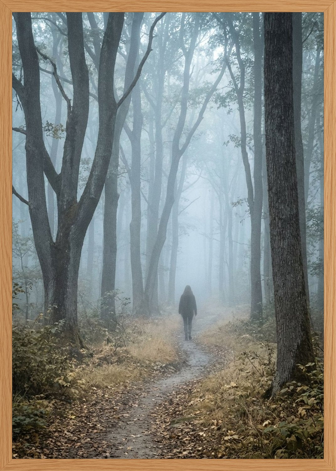 Poster in oak frame
