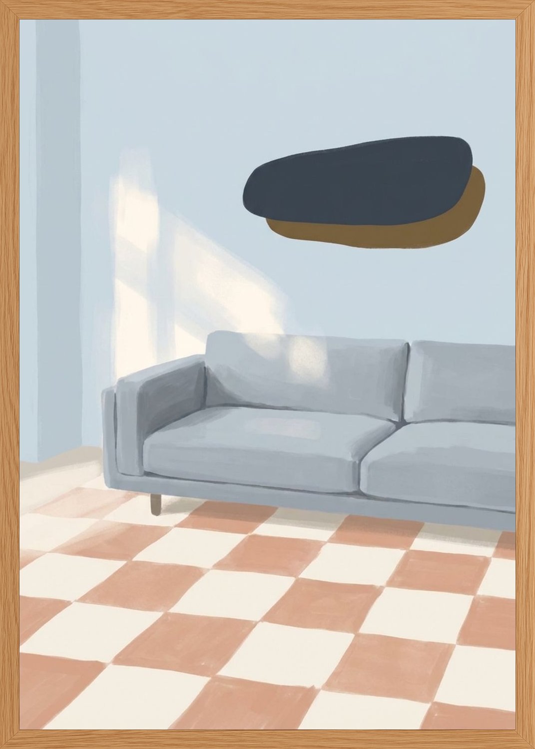 Poster in oak frame