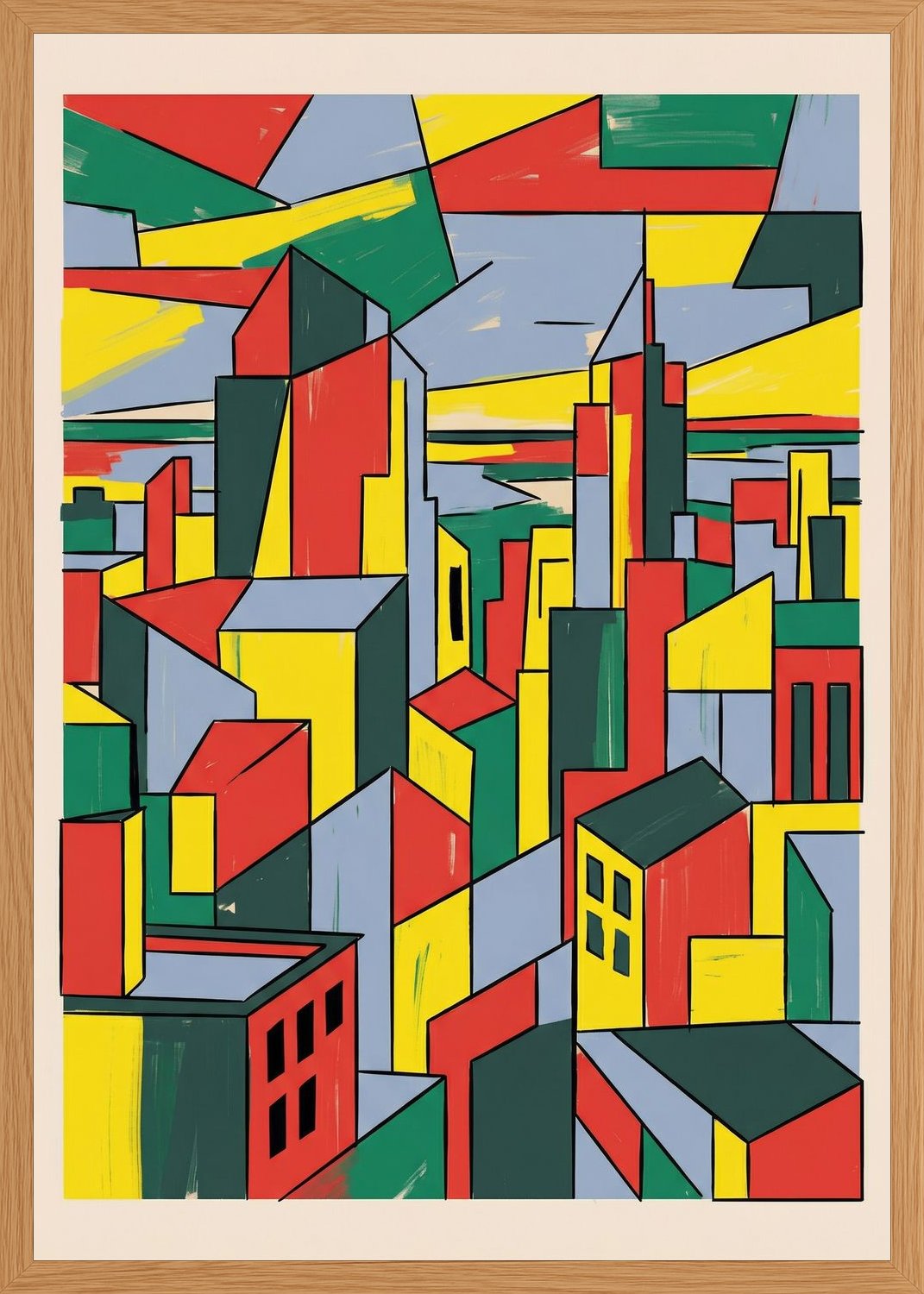 Poster in oak frame