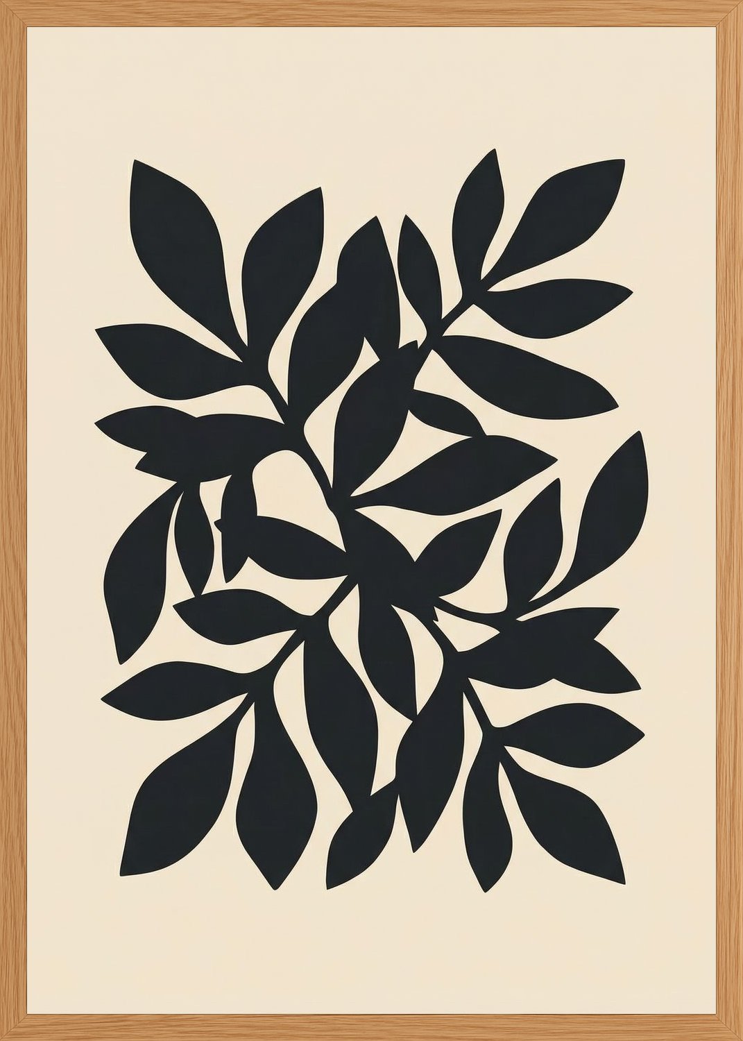 Poster in oak frame