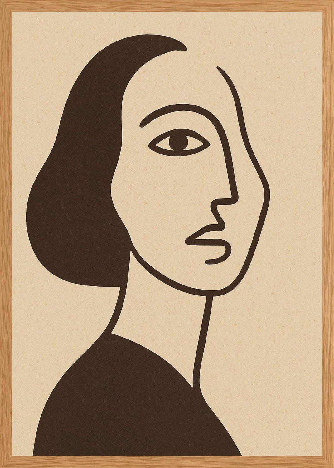 Poster in oak frame
