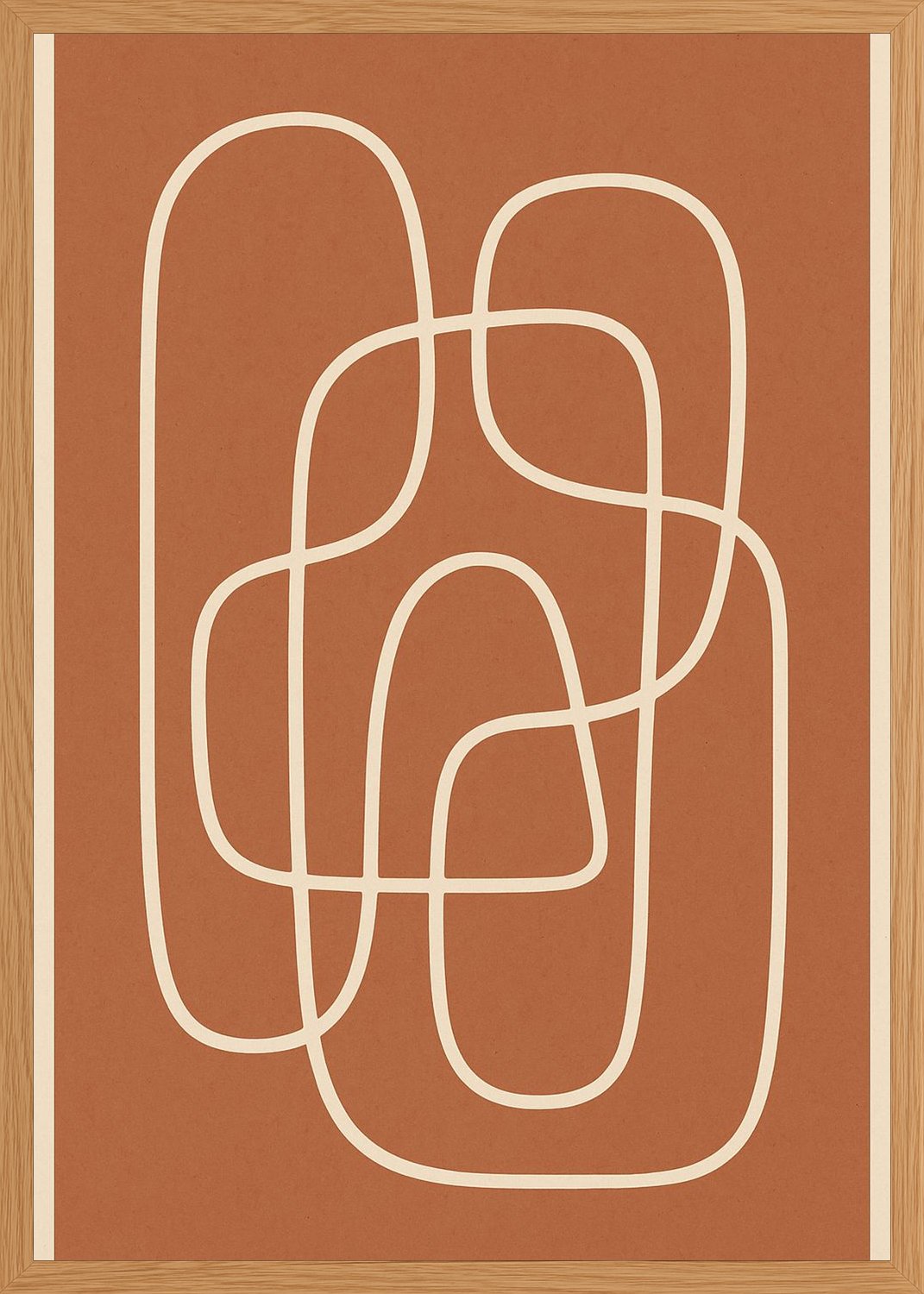 Poster in oak frame