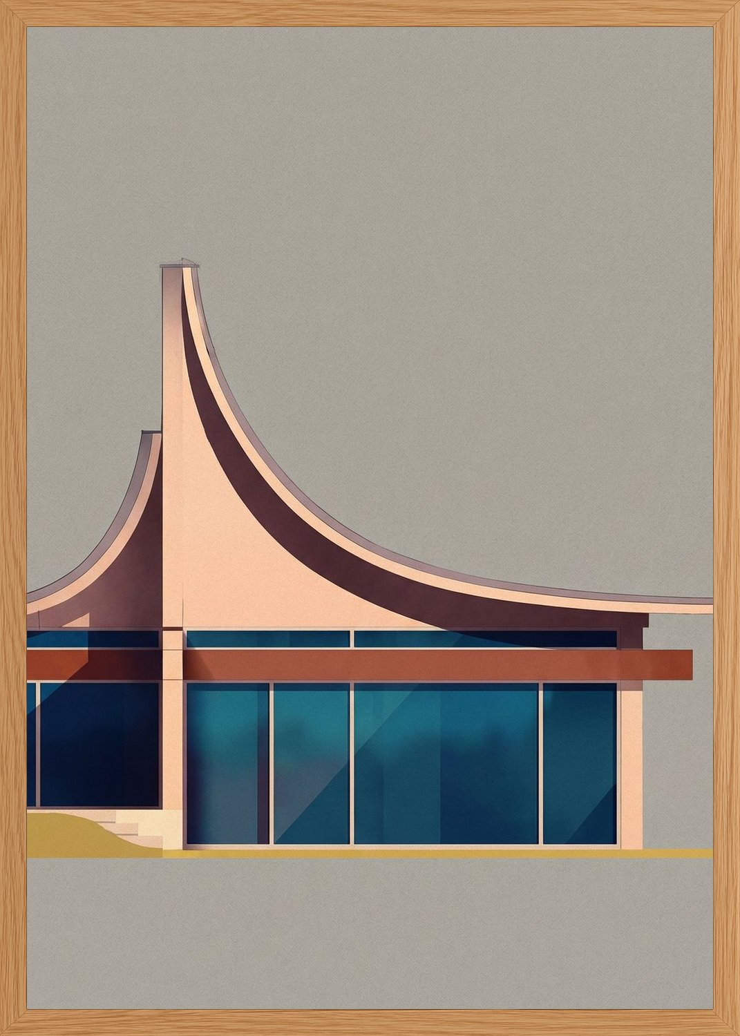 Poster in oak frame