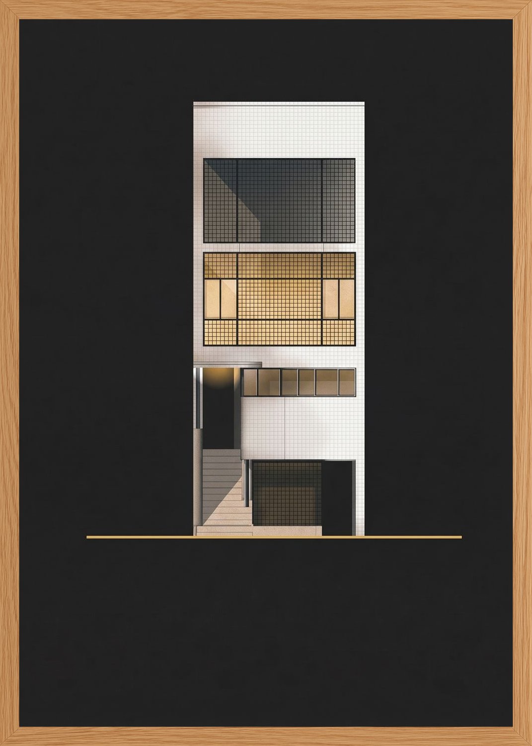 Poster in oak frame