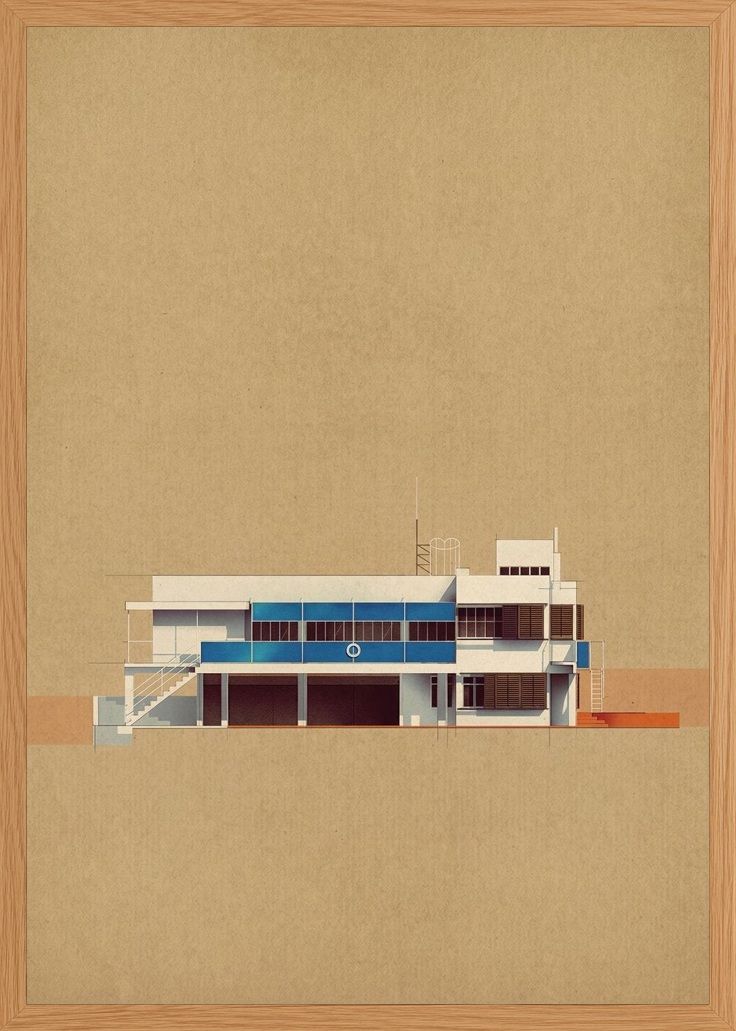 Poster in oak frame