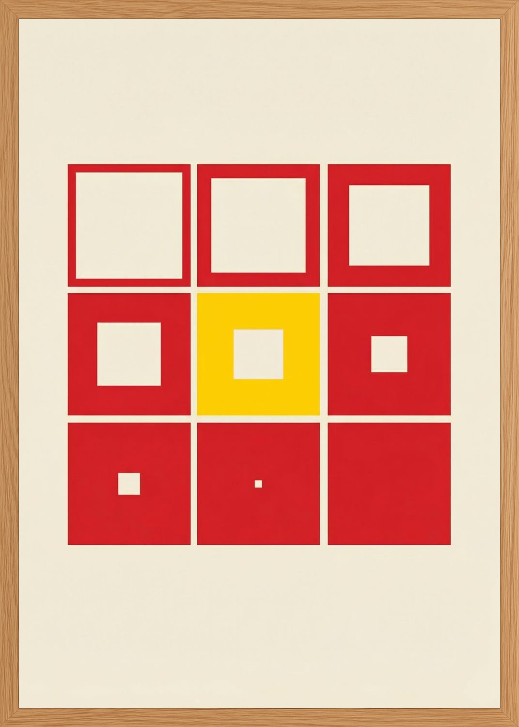Poster in oak frame